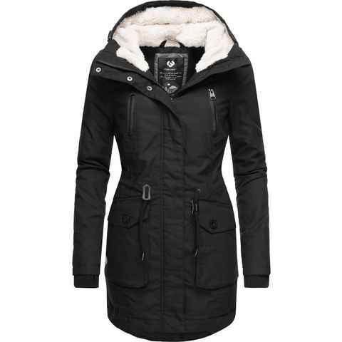 Ragwear Wintermantel Elsa warmer modischer Winterparka mit Kapuze