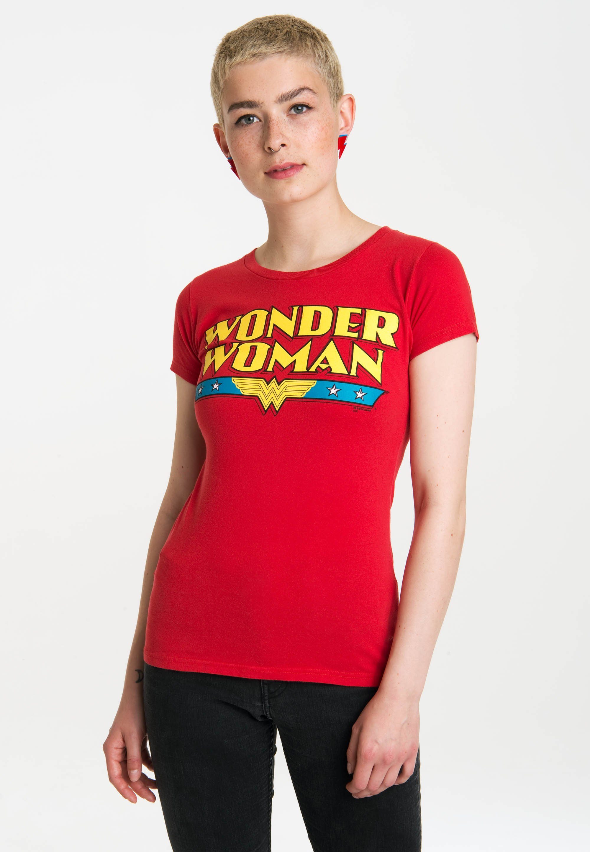 LOGOSHIRT T-Shirt Wonder Woman mit lässigem Vintage-Print | T-Shirts