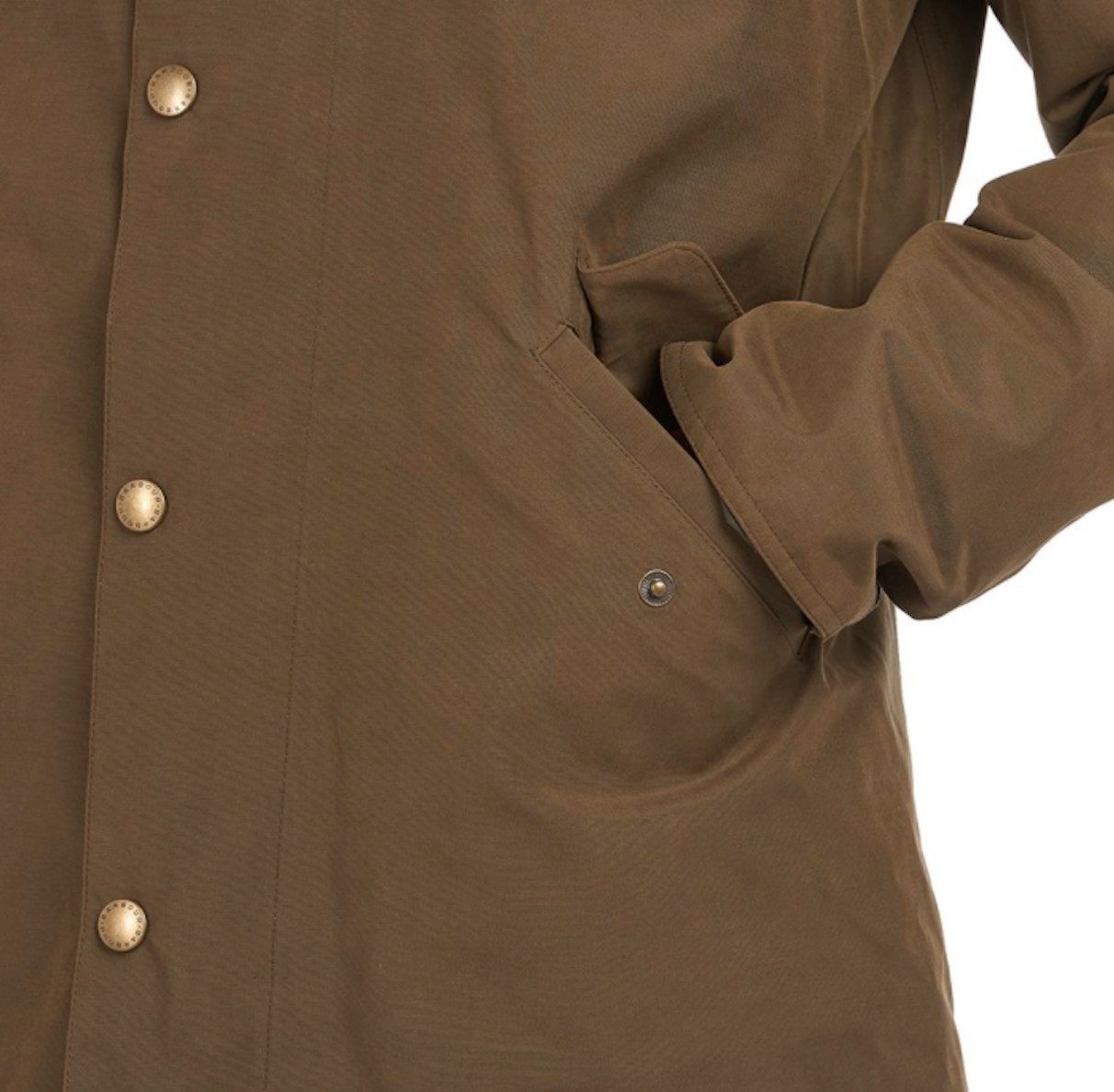 Barbour Outdoorjacke BARBOUR Chester Jacke Herren Dark Sand wasserdicht (1-St) – Bild 4 von 4