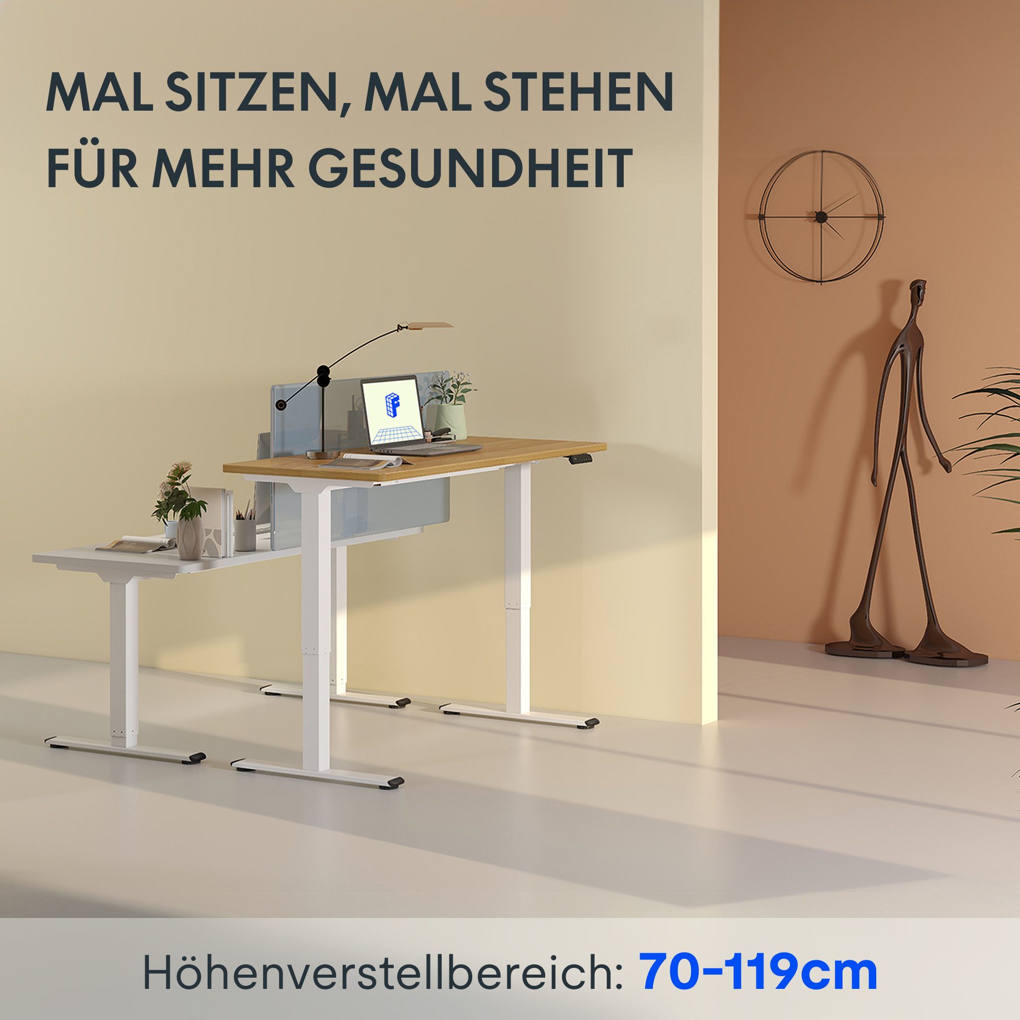 FLEXISPOT Schreibtisch Basic Plus Elektrisch höhenverstellbarer Schreibtisc günstig online kaufen