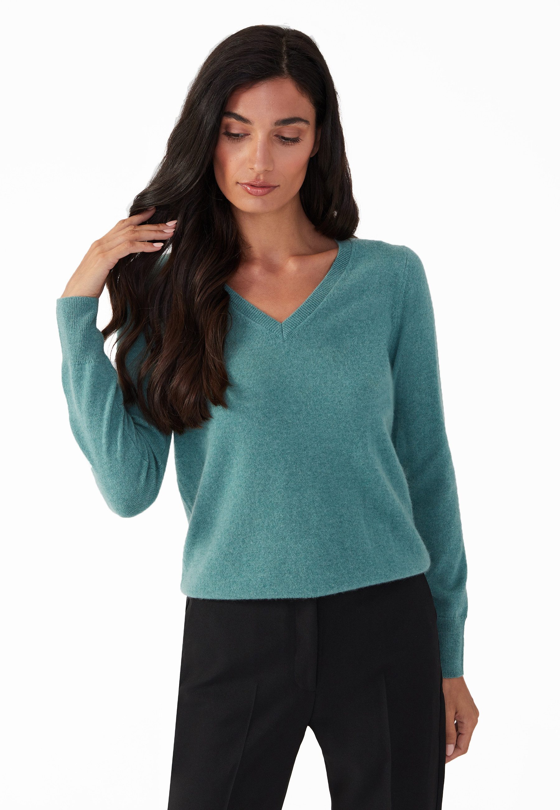 Style & Republic Kaschmirpullover Kaschmirpullover V-Neck günstig online kaufen