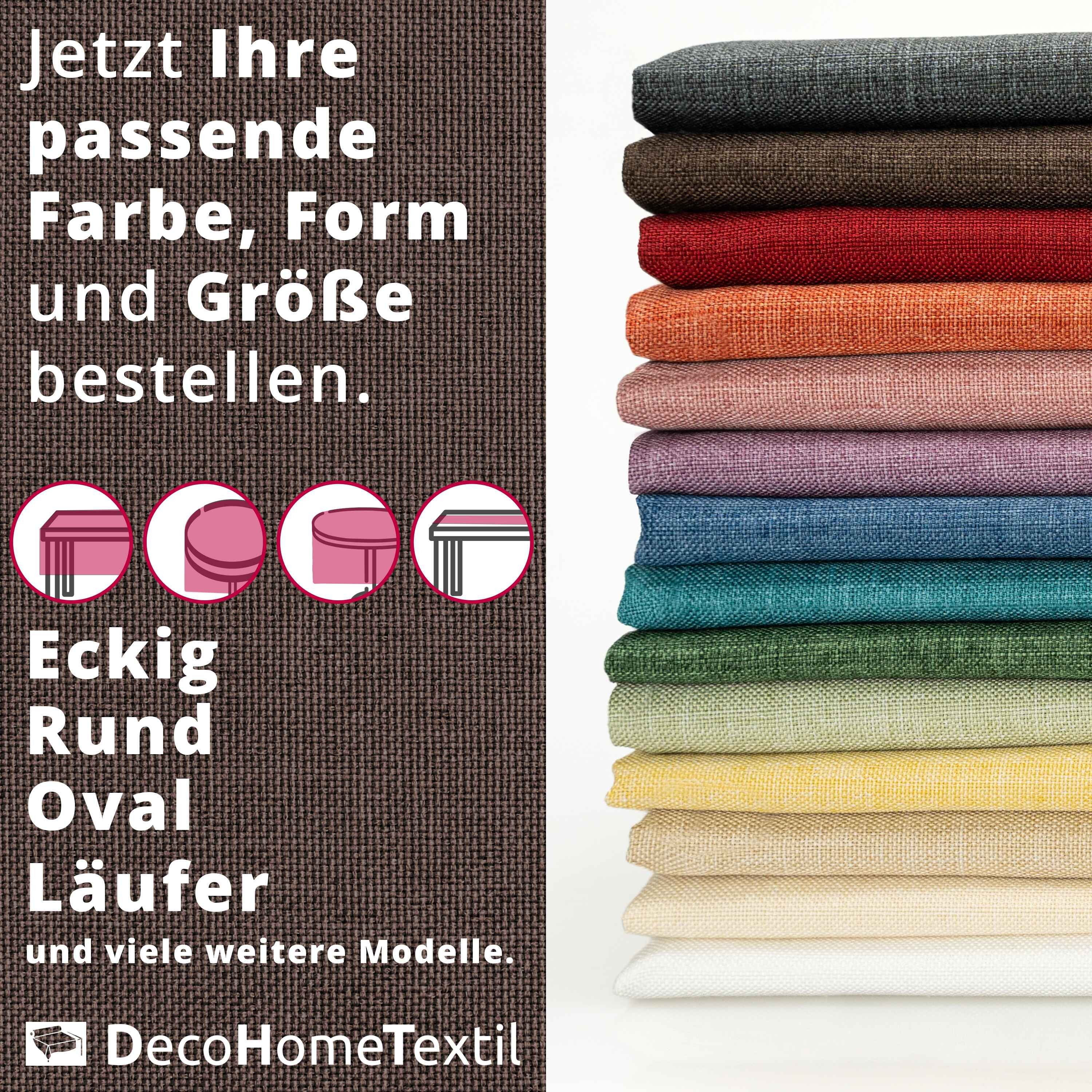 DecoHomeTextil Heimtextilmanufaktur Tischdecke Leinen Optik Tischdecke Tischtuch Abwaschbar Wasserabweisend – Bild 3 von 5