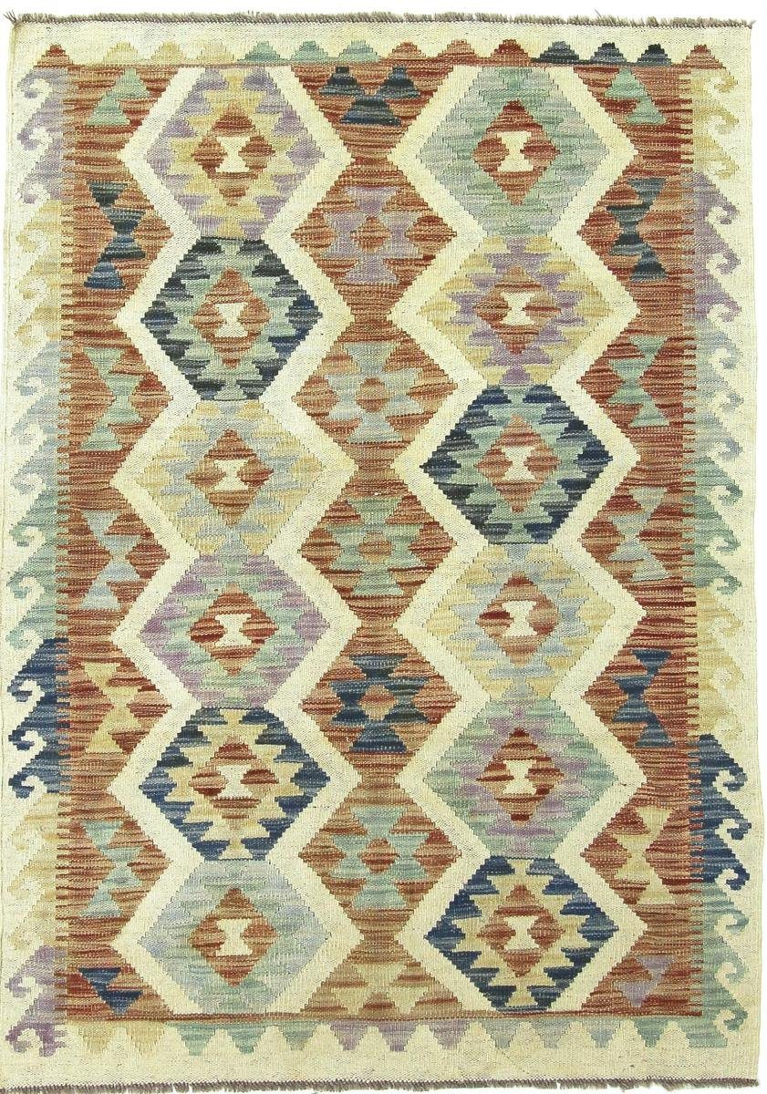 Orientteppich Kelim Afghan Heritage 103x145 Handgewebter Moderner Orientteppich, Nain Trading, rechteckig, Höhe: 3 mm