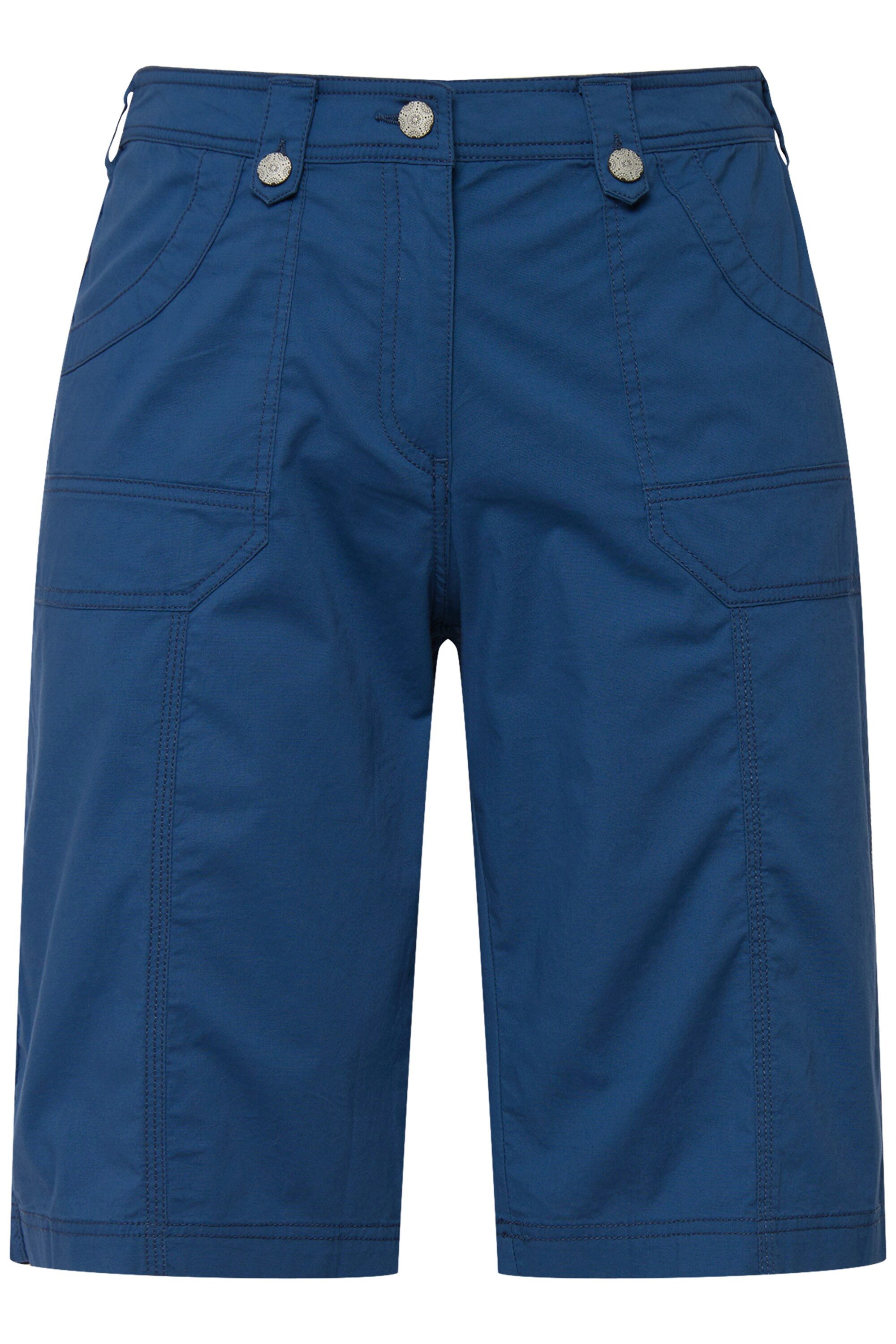 Ulla Popken Funktionshose Cargo-Bermuda Komfortbund 4-Pocket-Schnitt günstig online kaufen