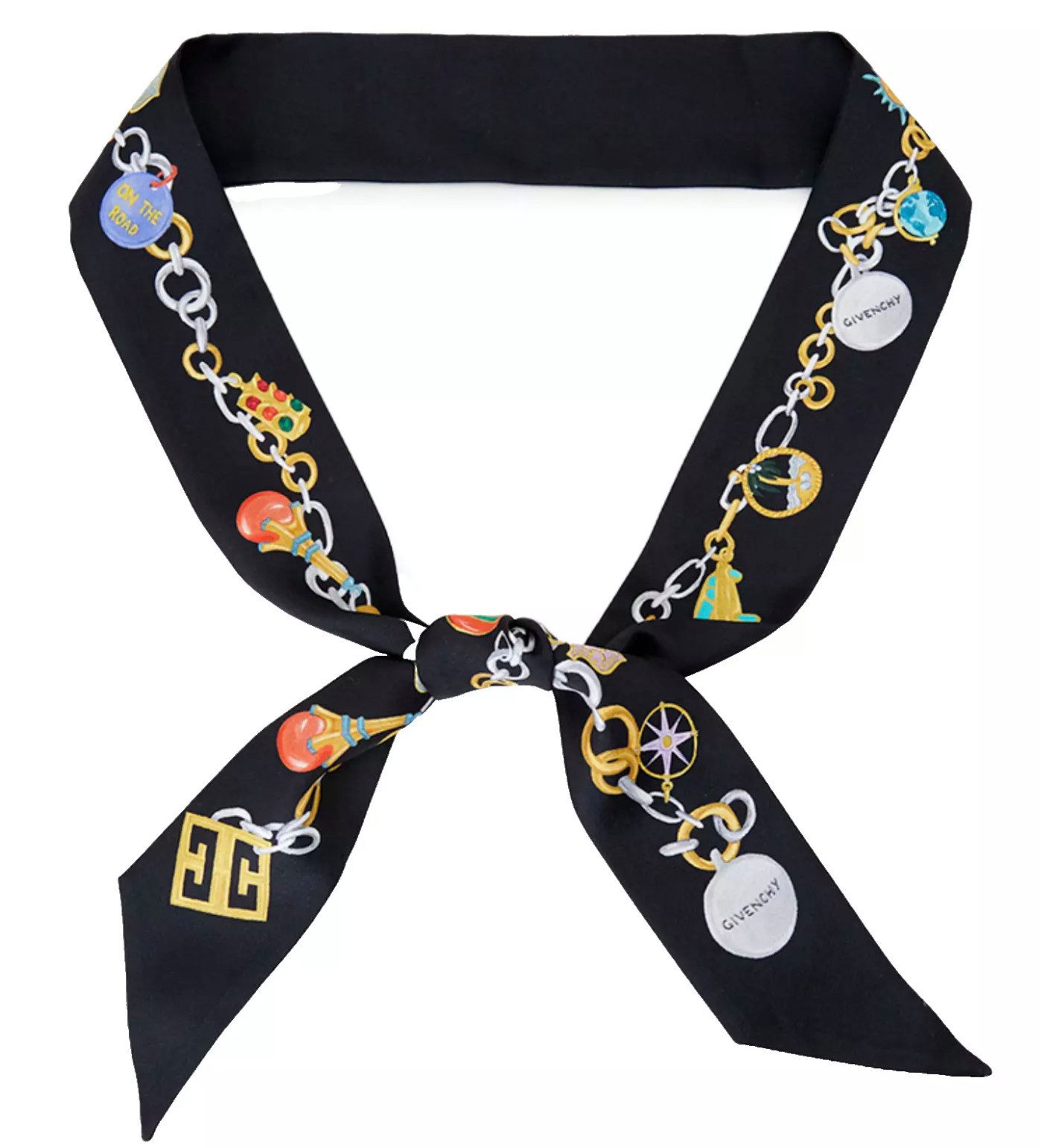 GIVENCHY Seidenschal Tuch Halstuch, Schal kann als Haarband, Krawatte, Armb günstig online kaufen