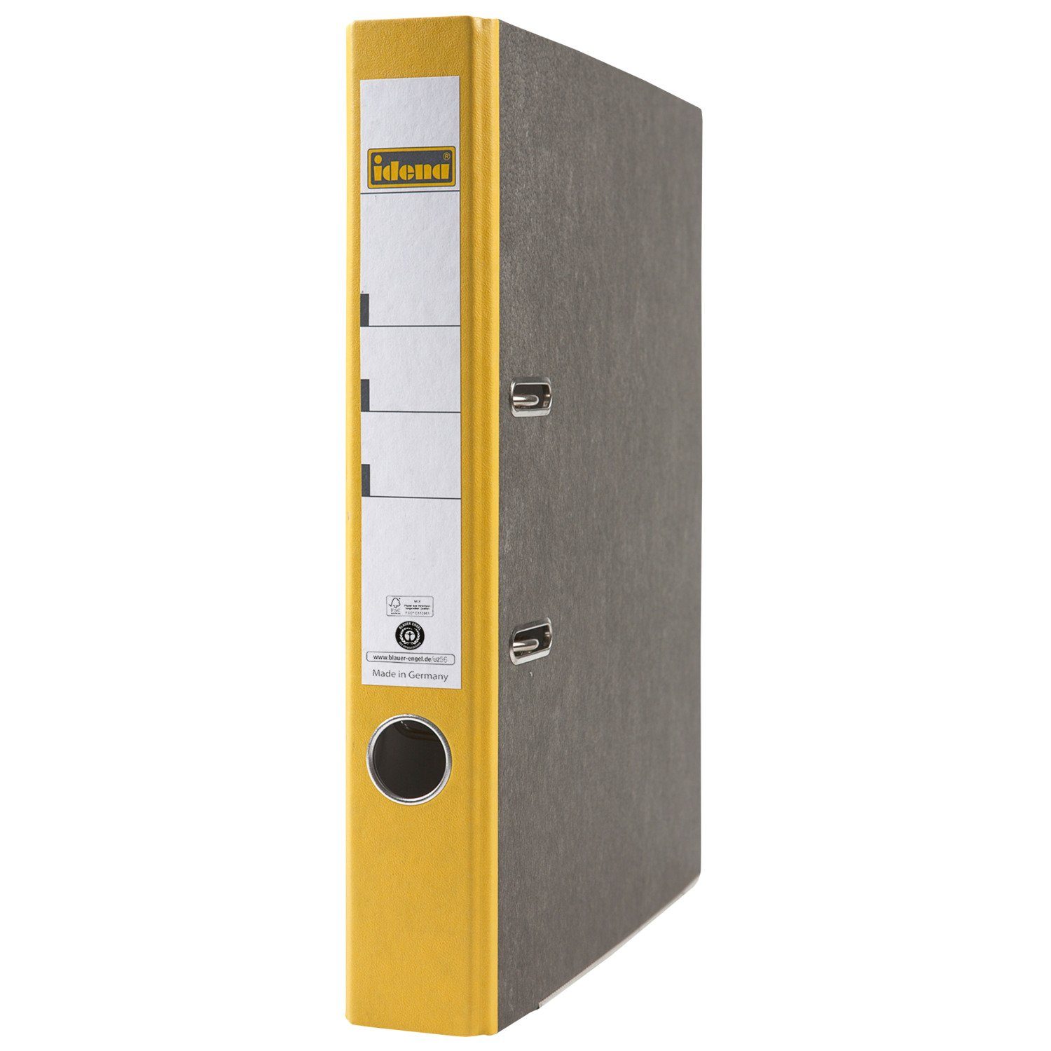 Idena Aktenordner Idena 303070 - Папки з файлами für DIN A4, 5 cm schmal, Wolkenmarmor, gelb, 1