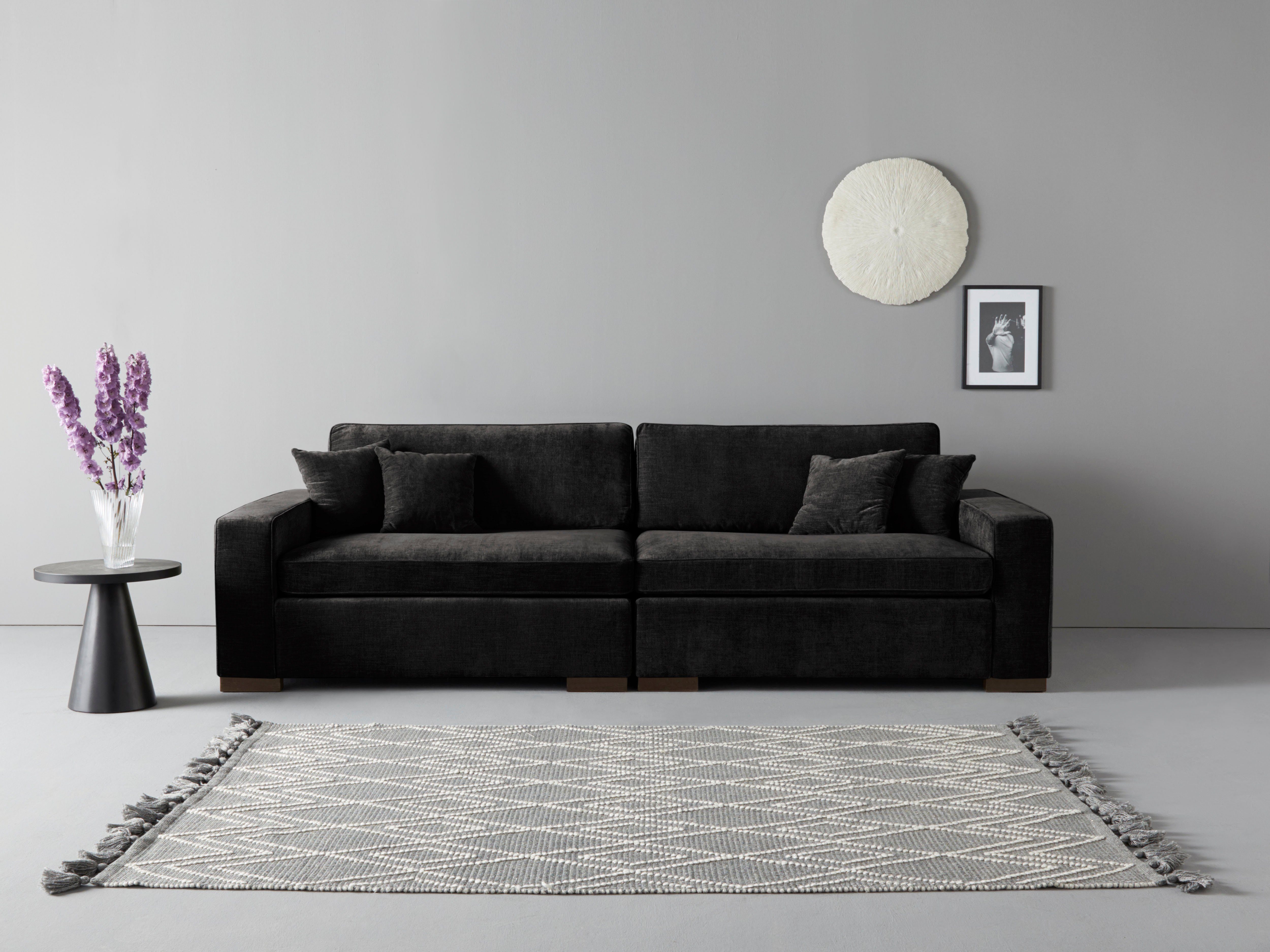 Home affaire 2-Sitzer Skara XXL, Lounge-Sofa XXL mit Federkern-Polsterung, in vielen Bezugsvarianten