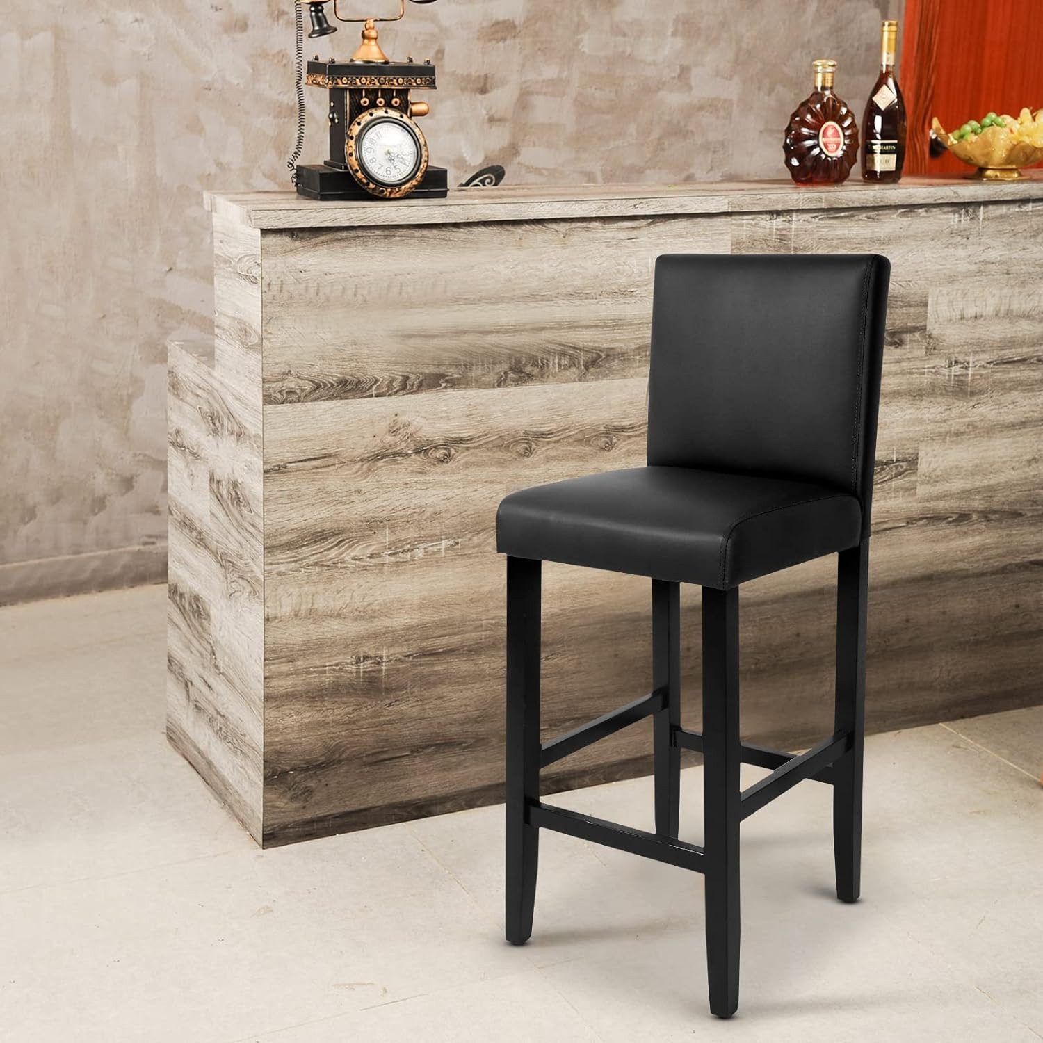 Woltu Barhocker (2 St), Bistrostuhl Holz günstig online kaufen
