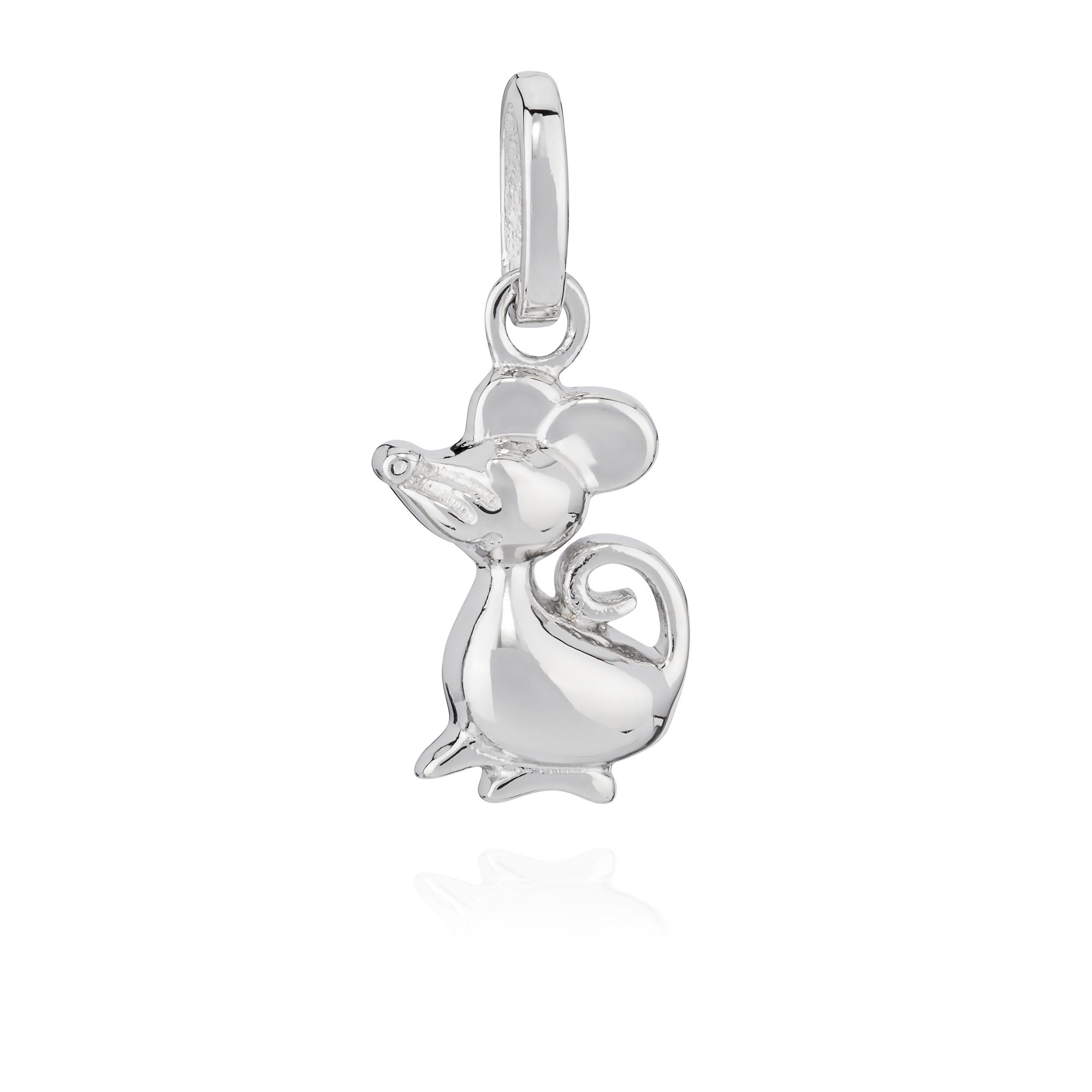 Kettenanhänger Kettenanhänger Maus 925 Silber anlaufgeschützt 12x