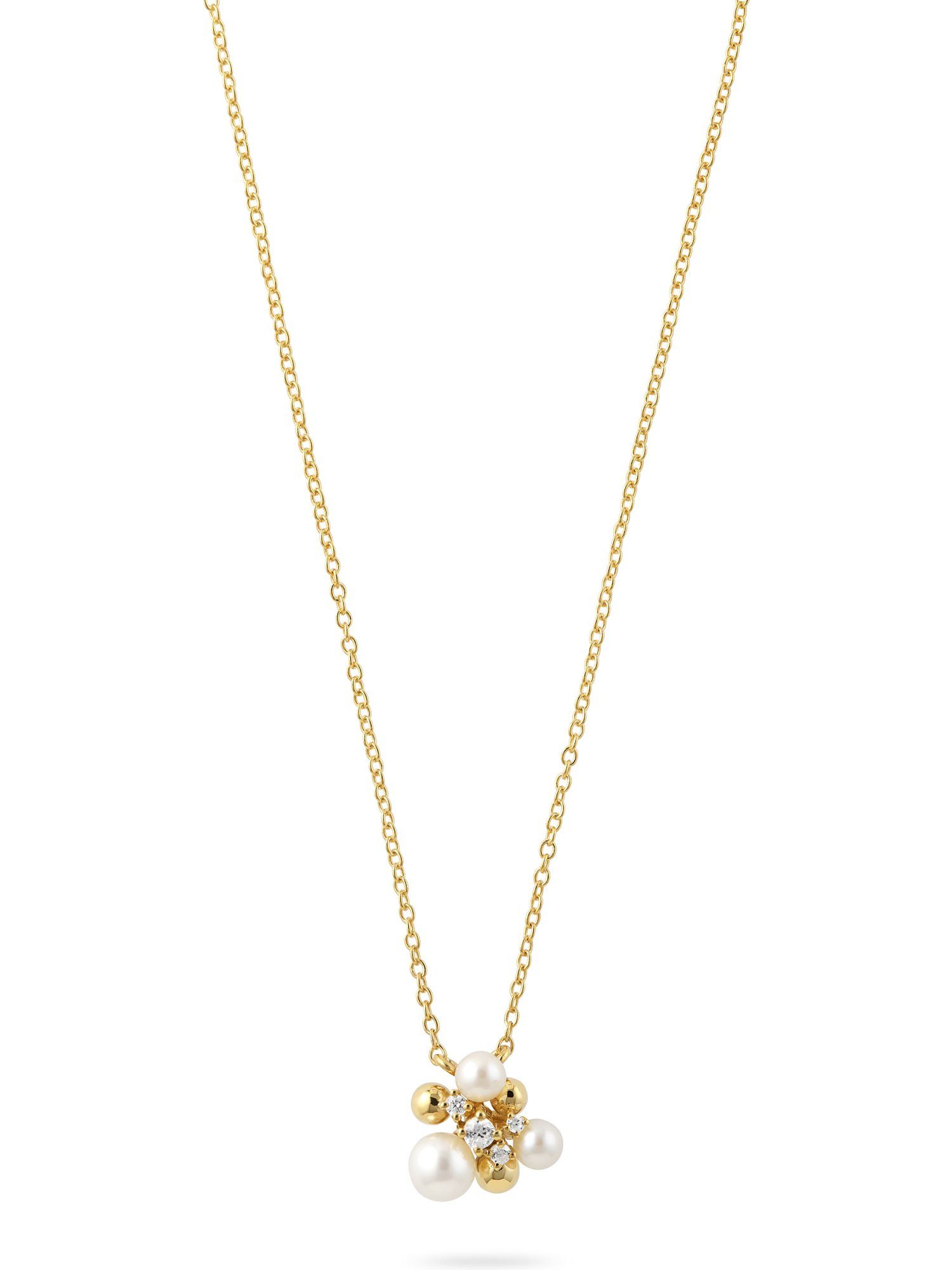 YAMOKO Collier YAMOKO Damen-Kette 585er Gelbgold 1 Süßwasserperle