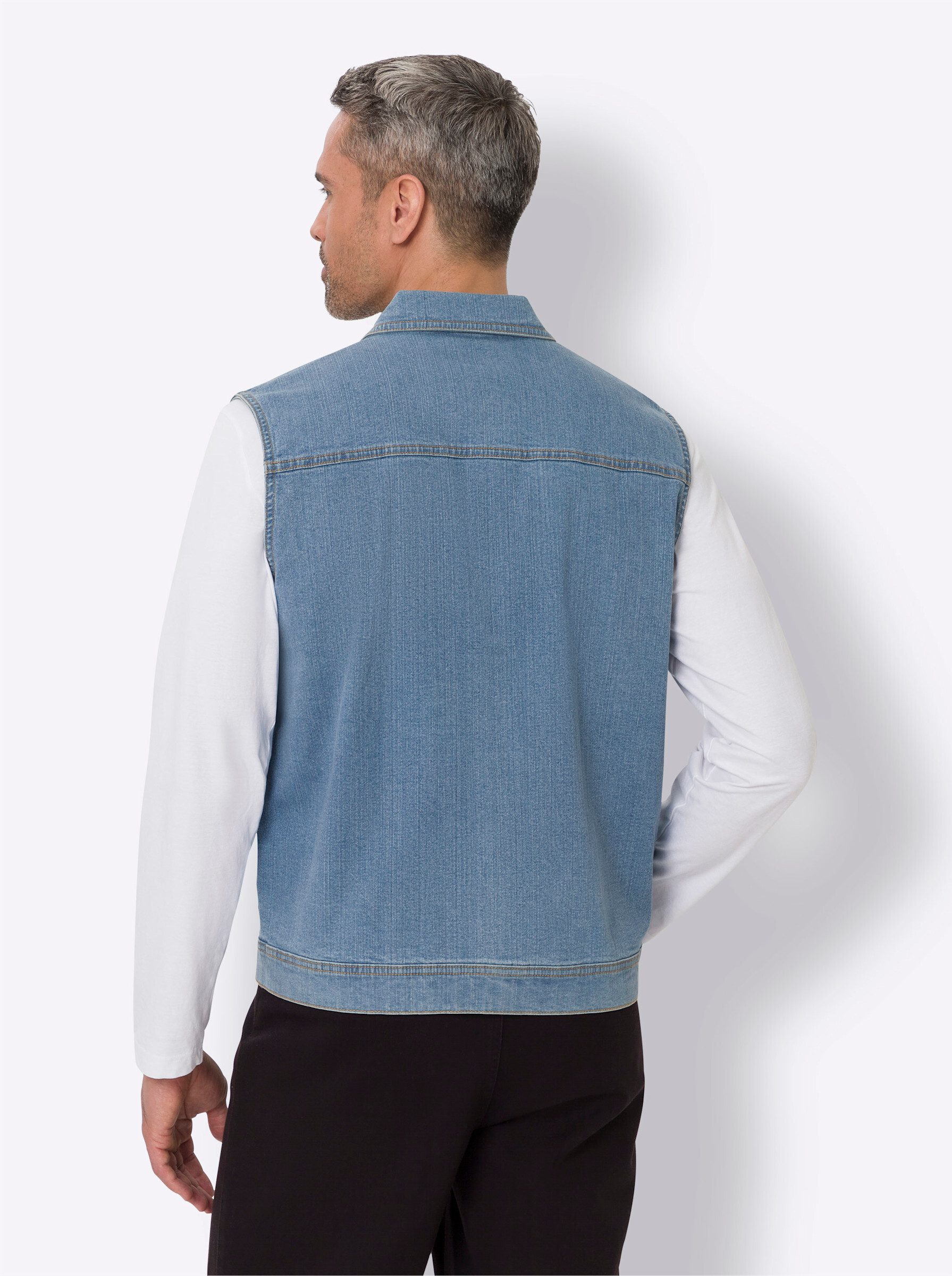 Sieh an! Jerseyweste Jeans-Weste . günstig online kaufen