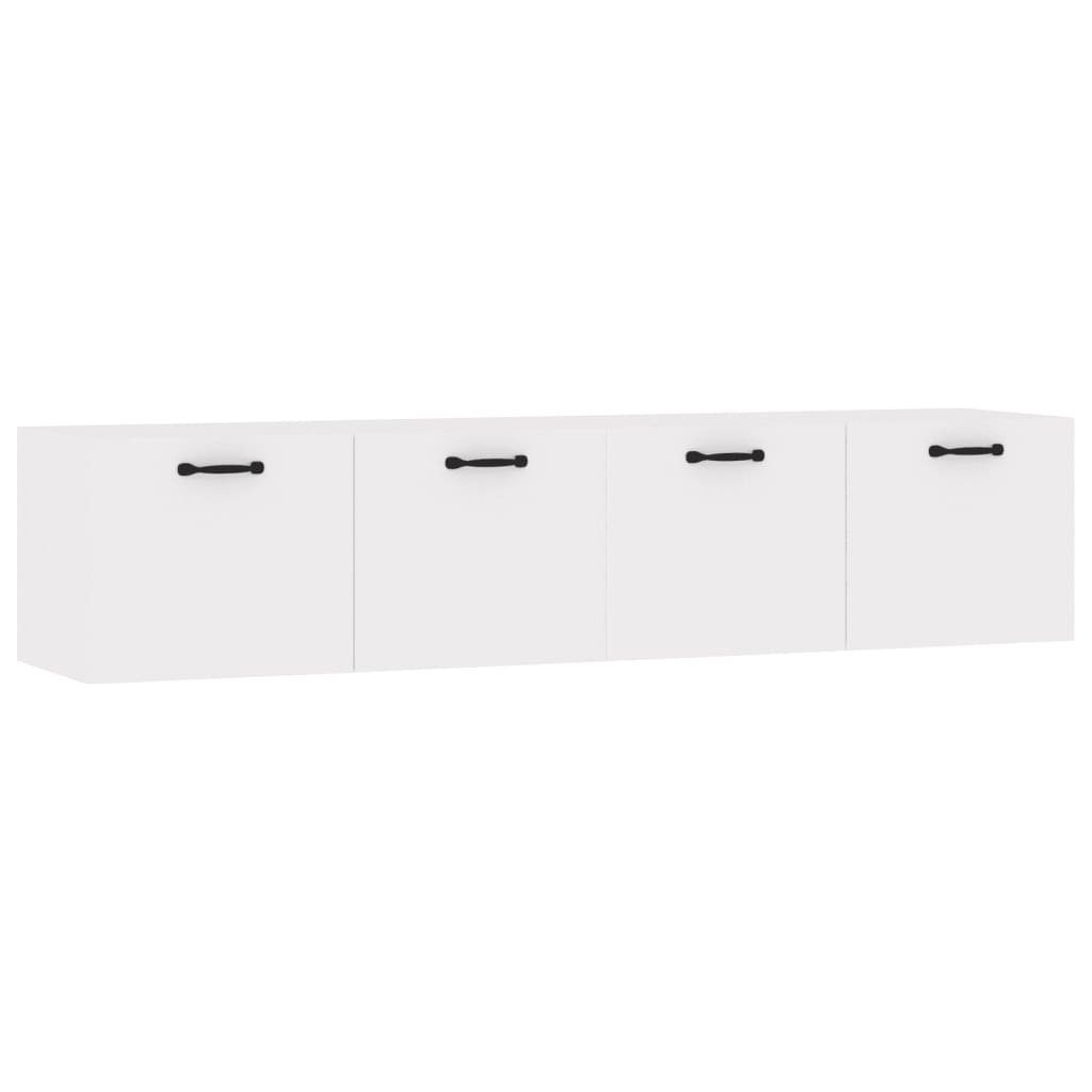 vidaXL Fächerschrank Wandschränke Weiß (1-St) cm Holzwerkstoff 60x36,5x35 2 Stk