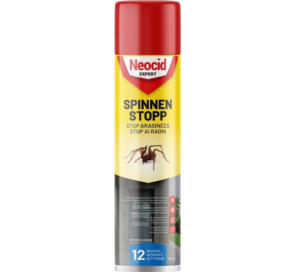 2.4 l, NEOCID Insektenspray Expert Knock-down Spinnen, Spinnen-Spray Hochwirksam Effekt gegen unmittelbarer