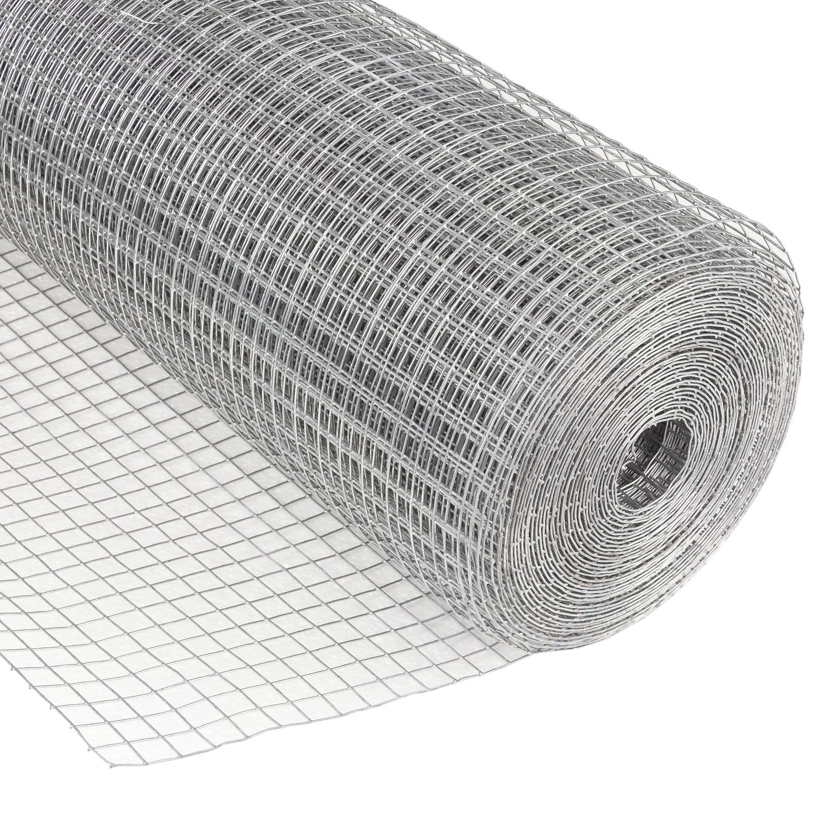 DEMA Geflechtzaun Drahtgitter 4eck 13mm 0,5x10m verzinkt