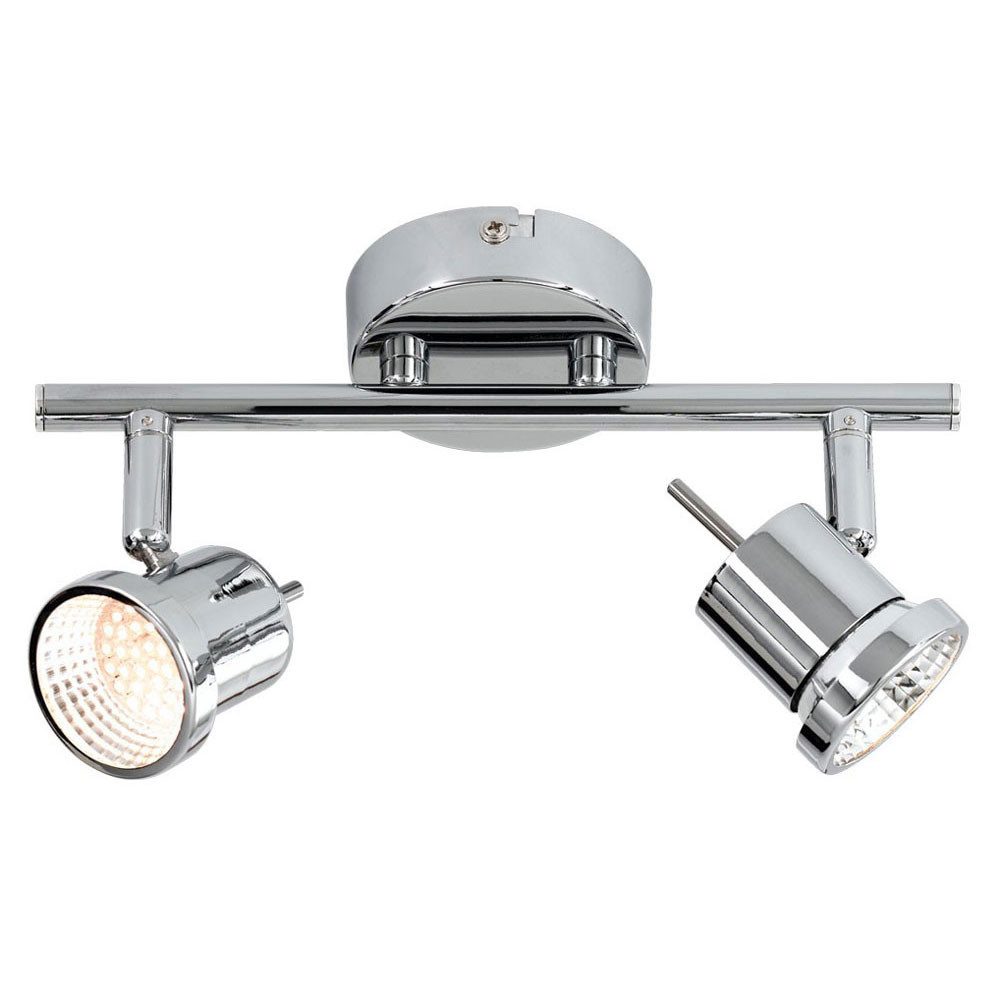 WOFI LED Deckenleuchte, LED-Leuchtmittel fest verbaut, Warmweiß, Deckenleuchte 2 Flammig LED Deckenlampe Lichtschiene Deckenstrahler