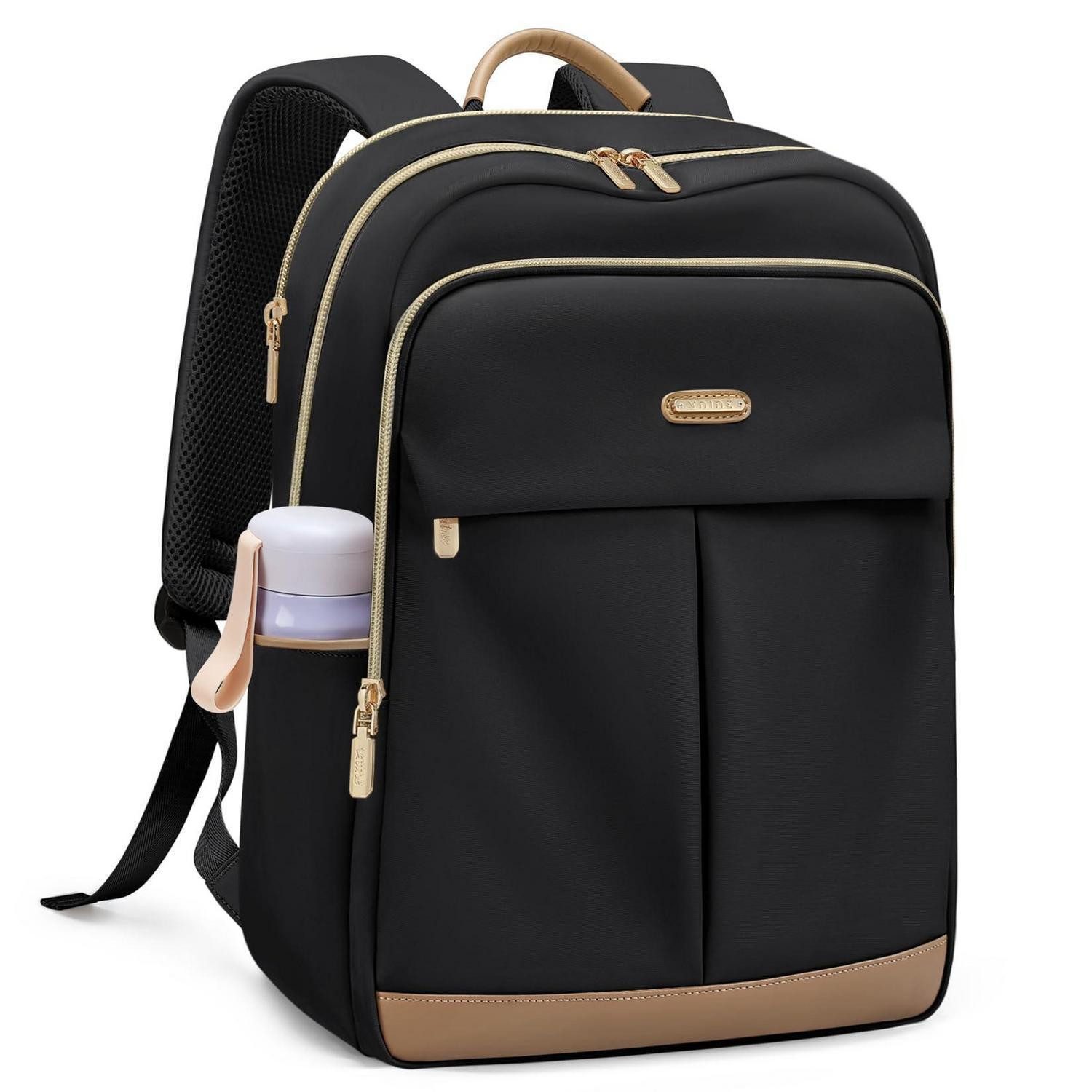 LuxusKollektion Laptoprucksack Rucksack Damen elegant 16 Zoll Laptop schwarz