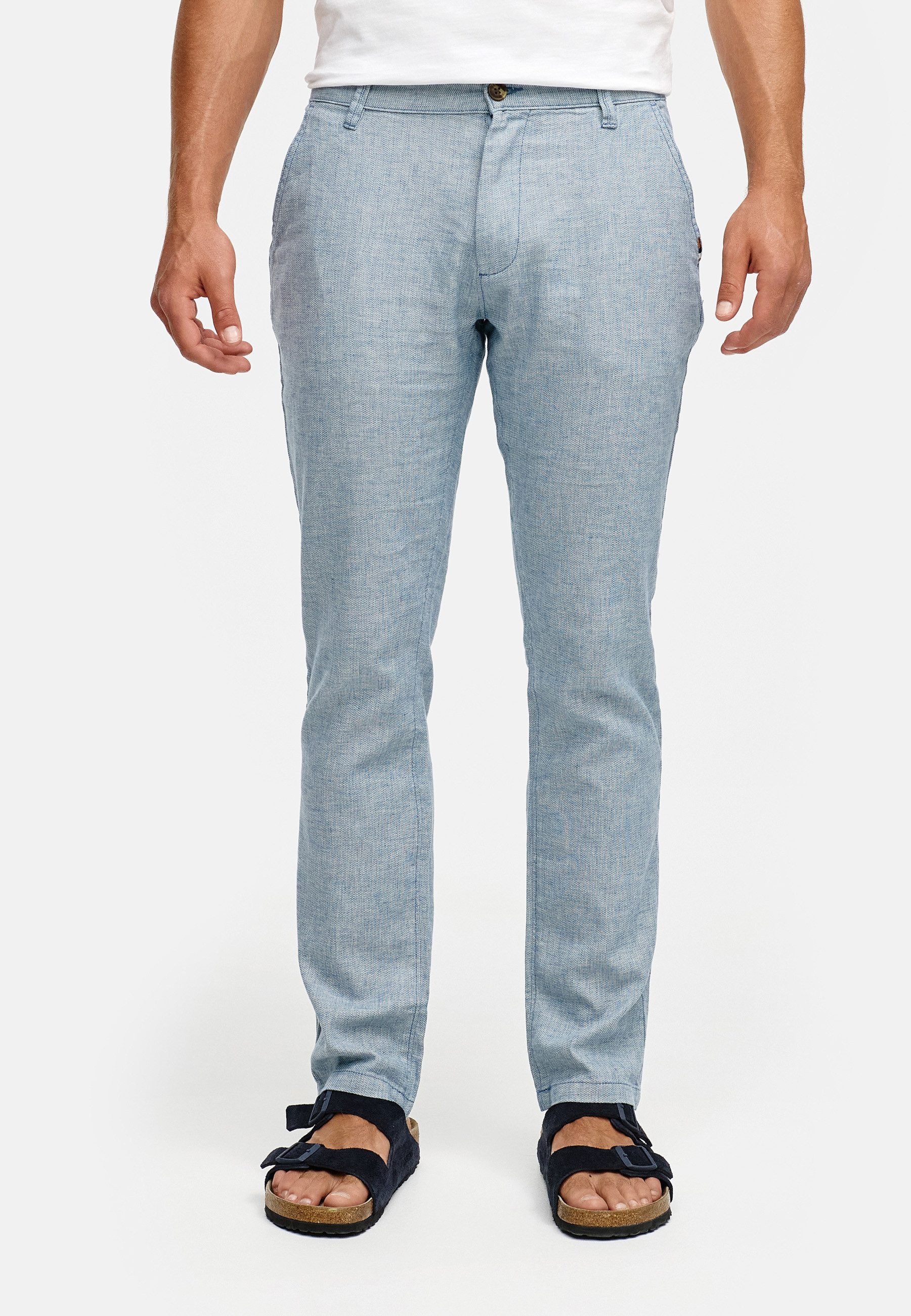 Indicode Leinenhose INGuy moderne Stretchhose mit günstig online kaufen