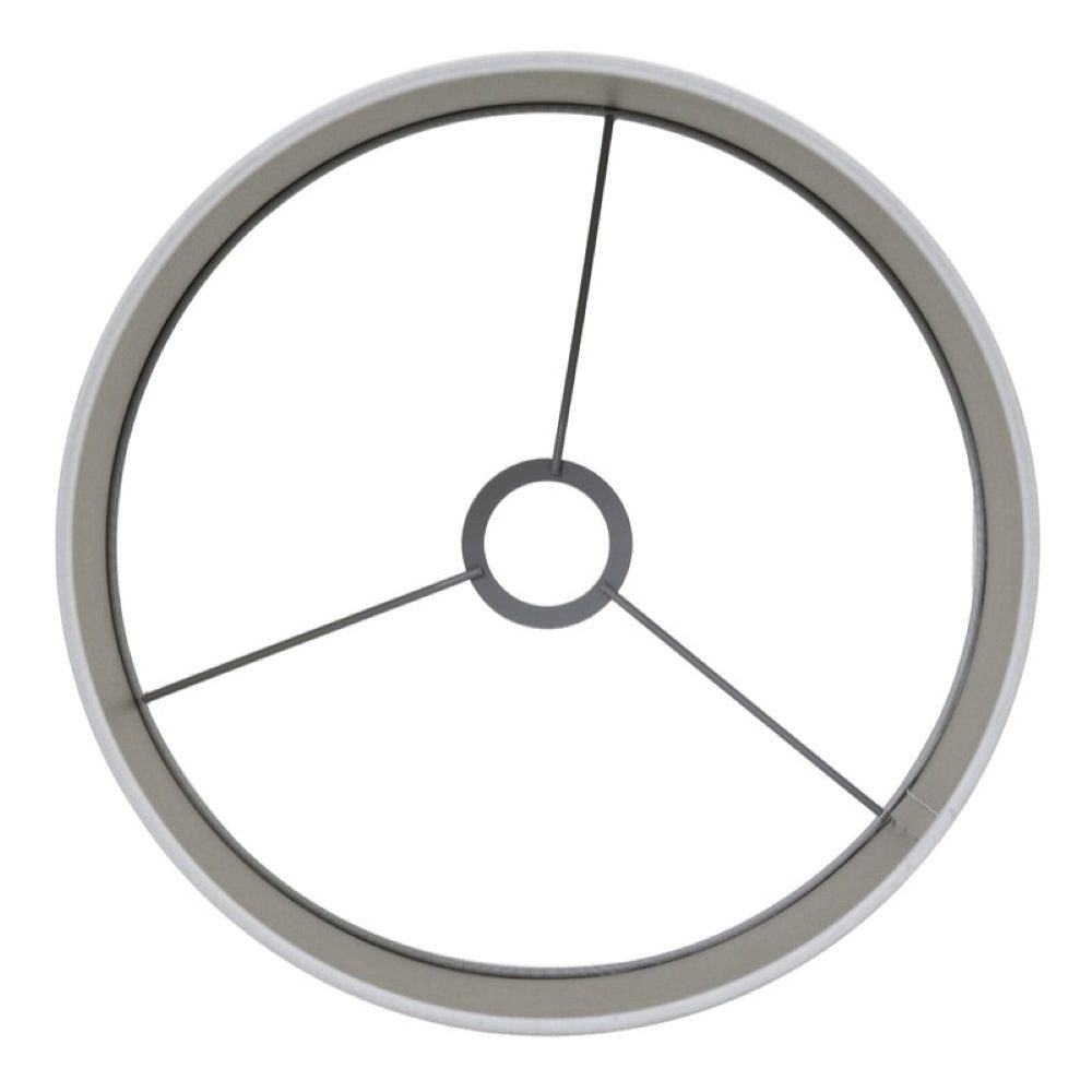 Dirk Davids Leuchten GmbH Lampenschirm Lampenschirm Zylinder Leinen Hell Grau 35-35-30cm