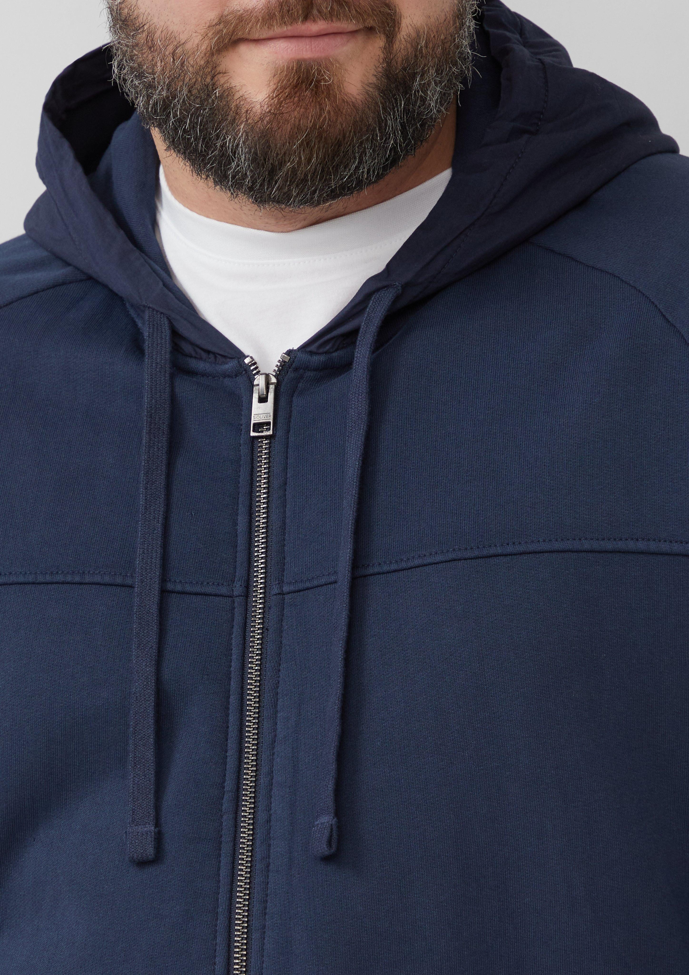 s.Oliver Allwetterjacke Sweatjacke mit Garment Dye günstig online kaufen