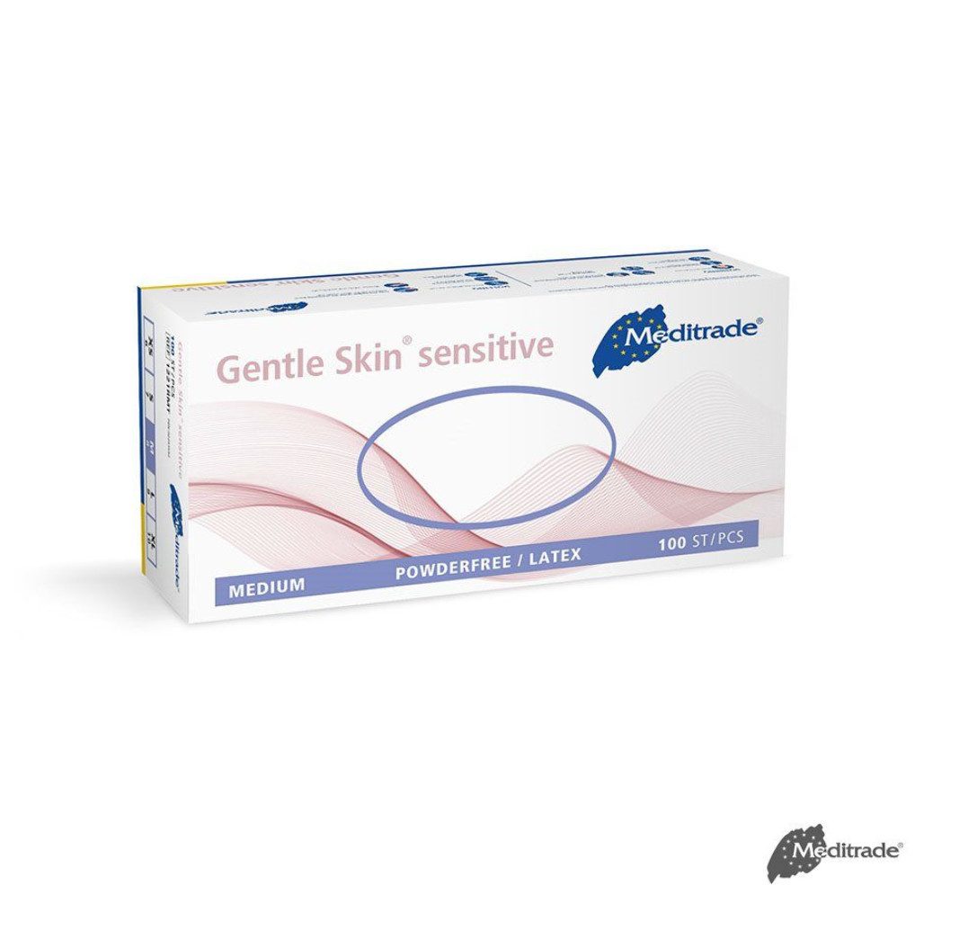 Latexhandschuhe Gentle Skin sensitive U.-Handschuhe Latex, PF, Gr. S/M/L