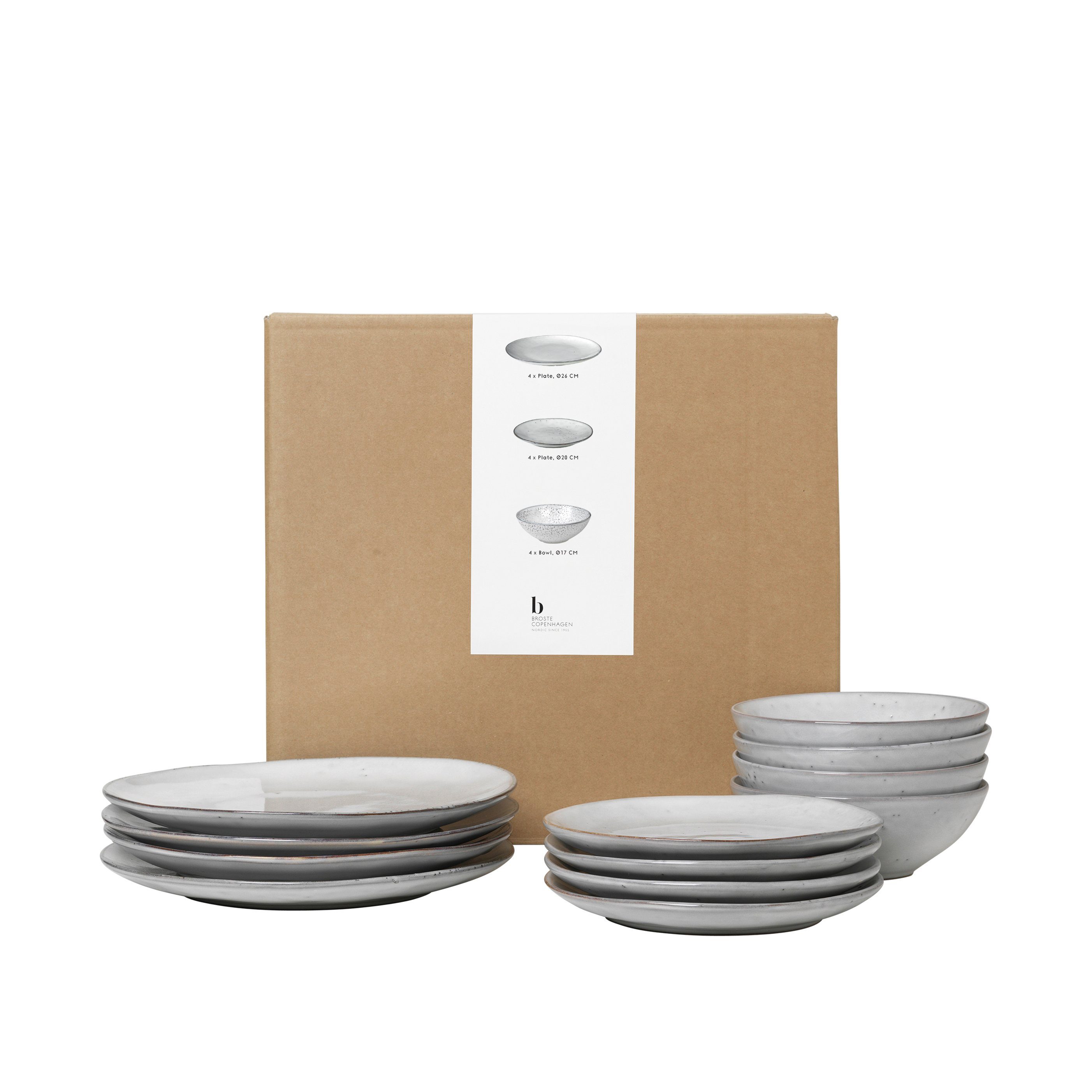 Broste Copenhagen Тарелка обеденная Broste Copenhagen Nordic Sand Tafelset 12tlg. (80019746)