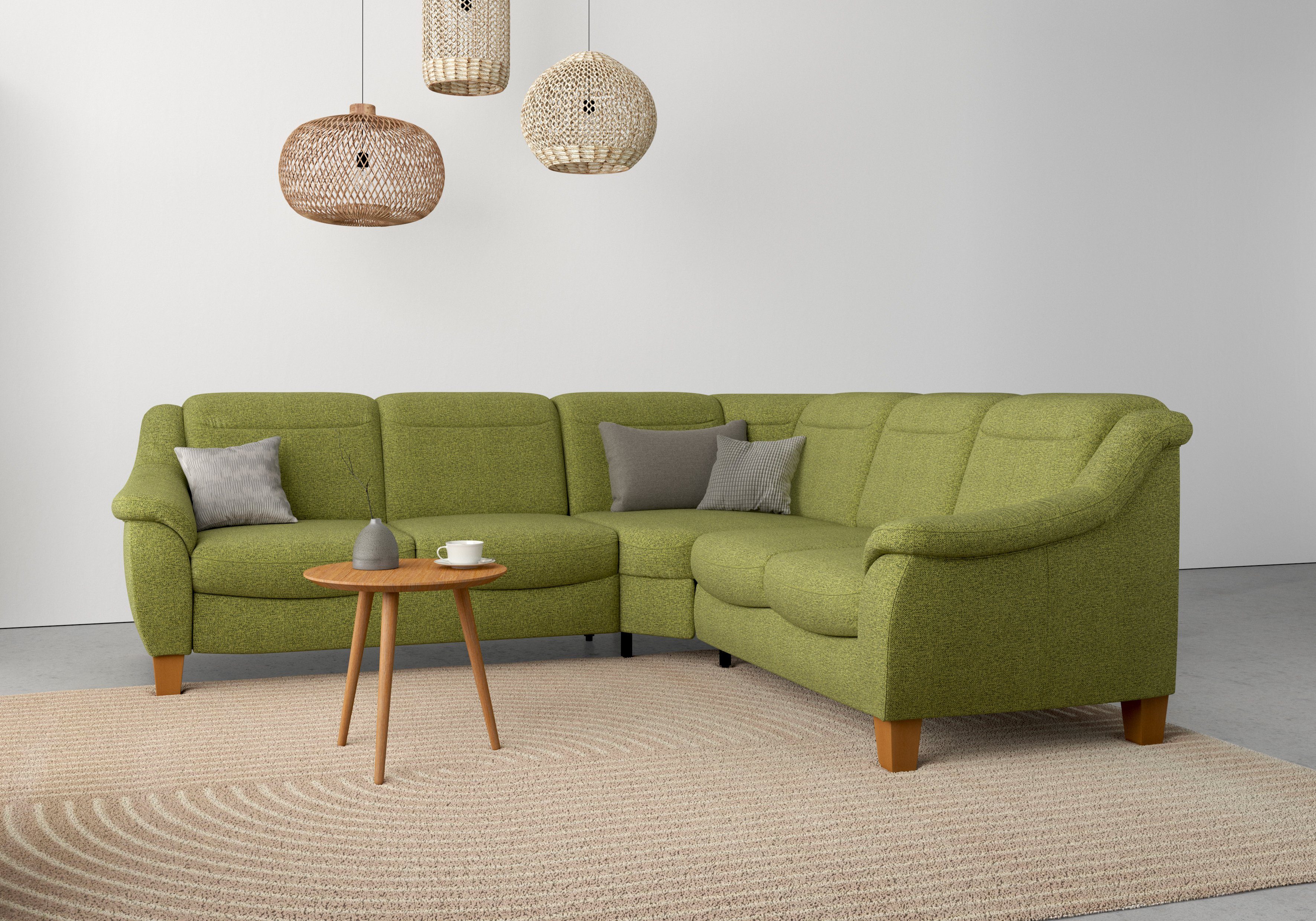 Home affaire Ecksofa Caldera L-Form, Federkern, wahlweise mit Kopfteilverstellung, Bettfunktion, Bettkasten