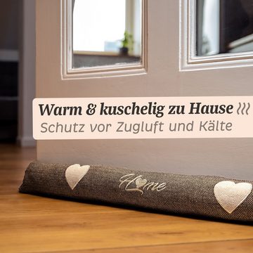 Praknu Zugluftstopper für Türen und Fenster - 1 kg schwer 90 cm Windstopper - Waschbar, 1-tlg., Effektiver Kältestopp vor Zugluft unter der Tür - Wärmedämmung