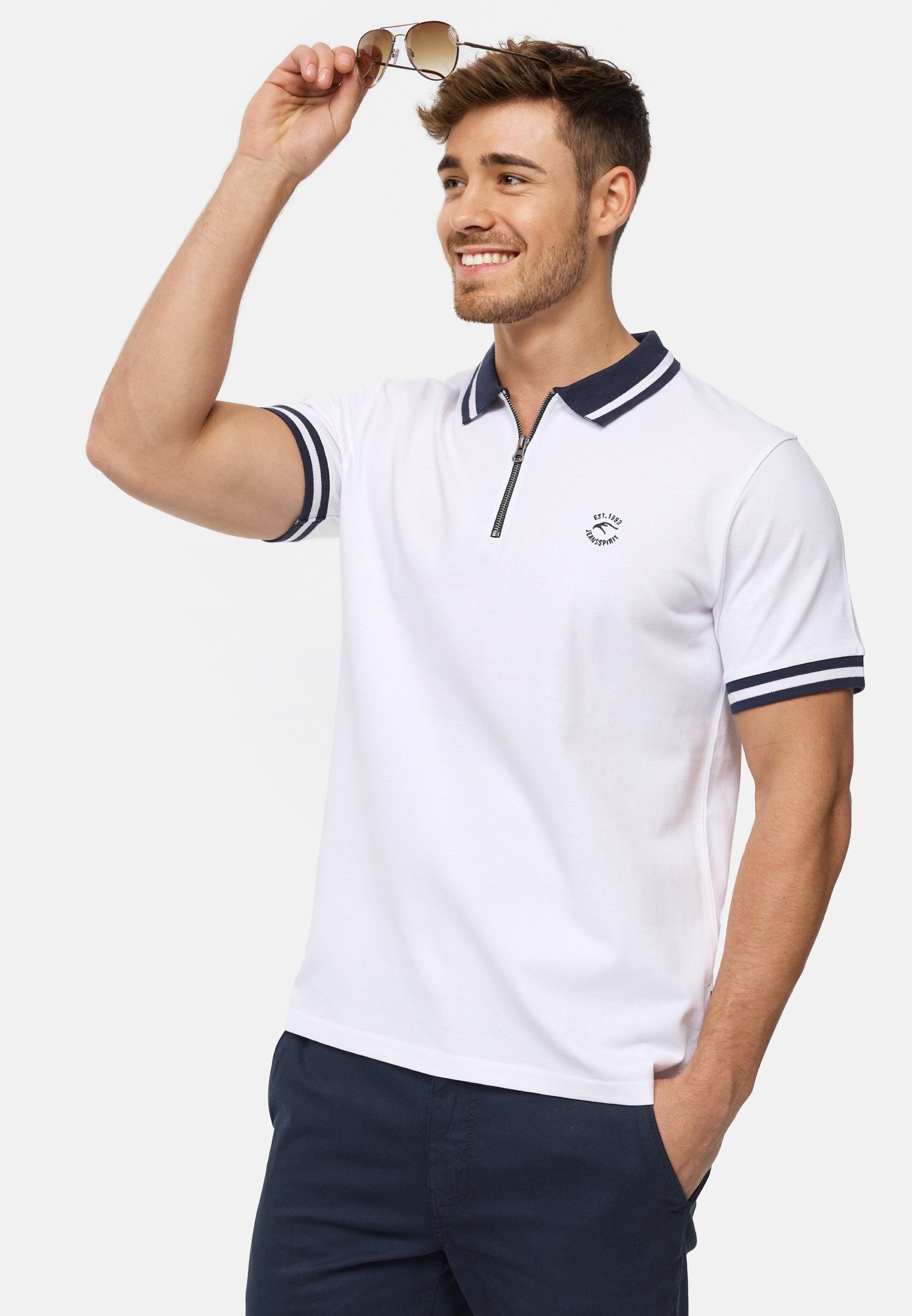 Indicode Poloshirt Limbo Offwhite