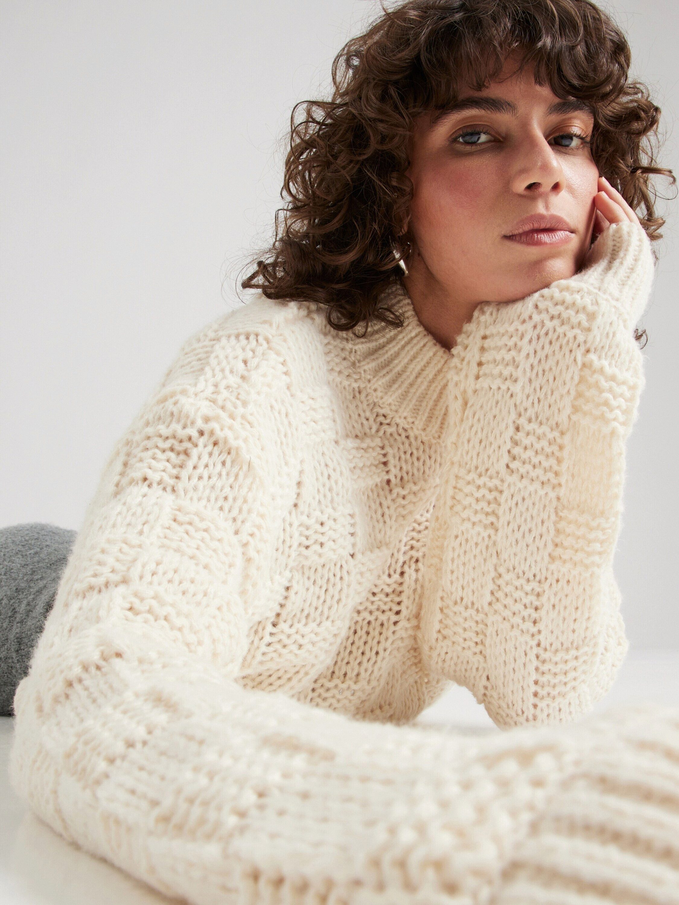 JDY Strickpullover ALLY (1-tlg) Lochmuster