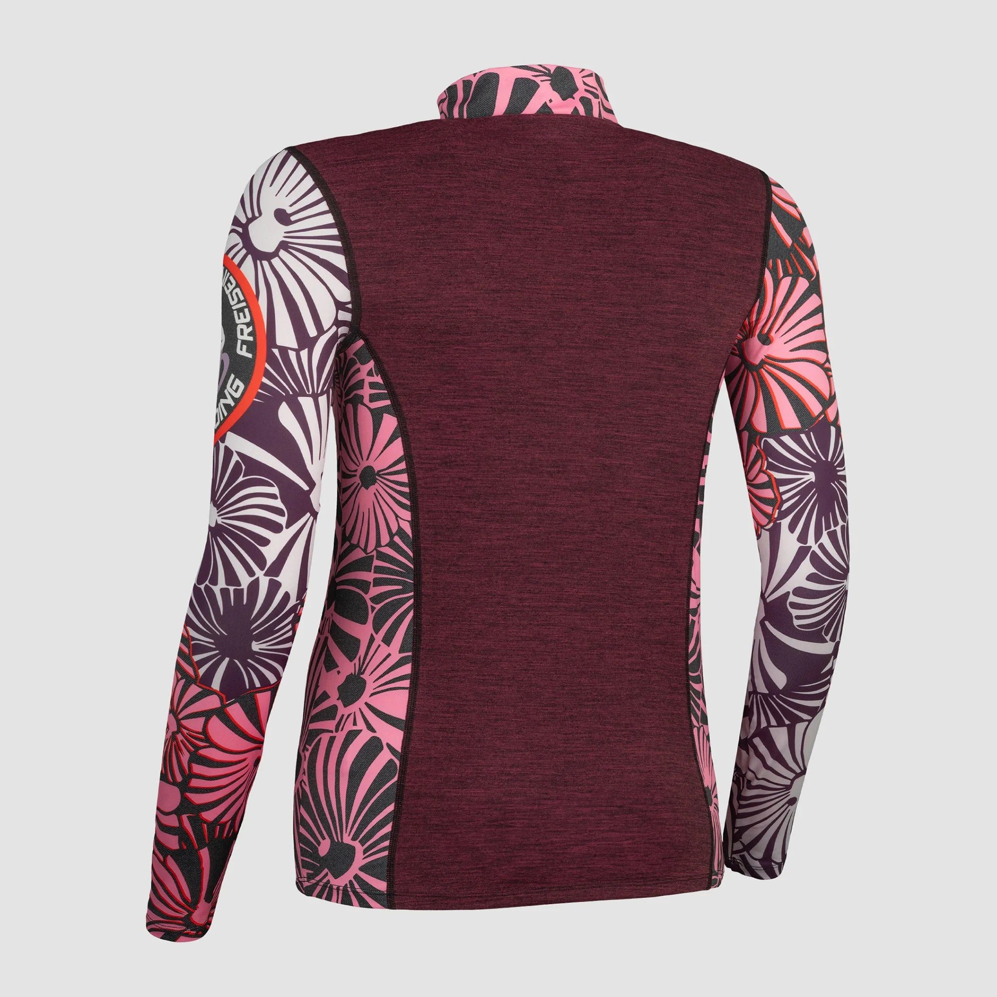 Freisein Project Funktionsshirt TwistedBubbles Merino-Mix mit Blütenmuster günstig online kaufen