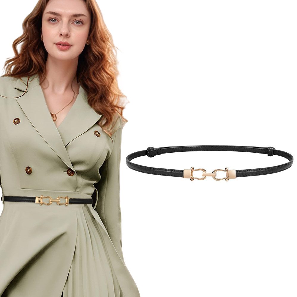 Bextsrack Hüftgürtel Damen Gürtel Dehnbar Retro Haken Gürtel Jeansgürtel