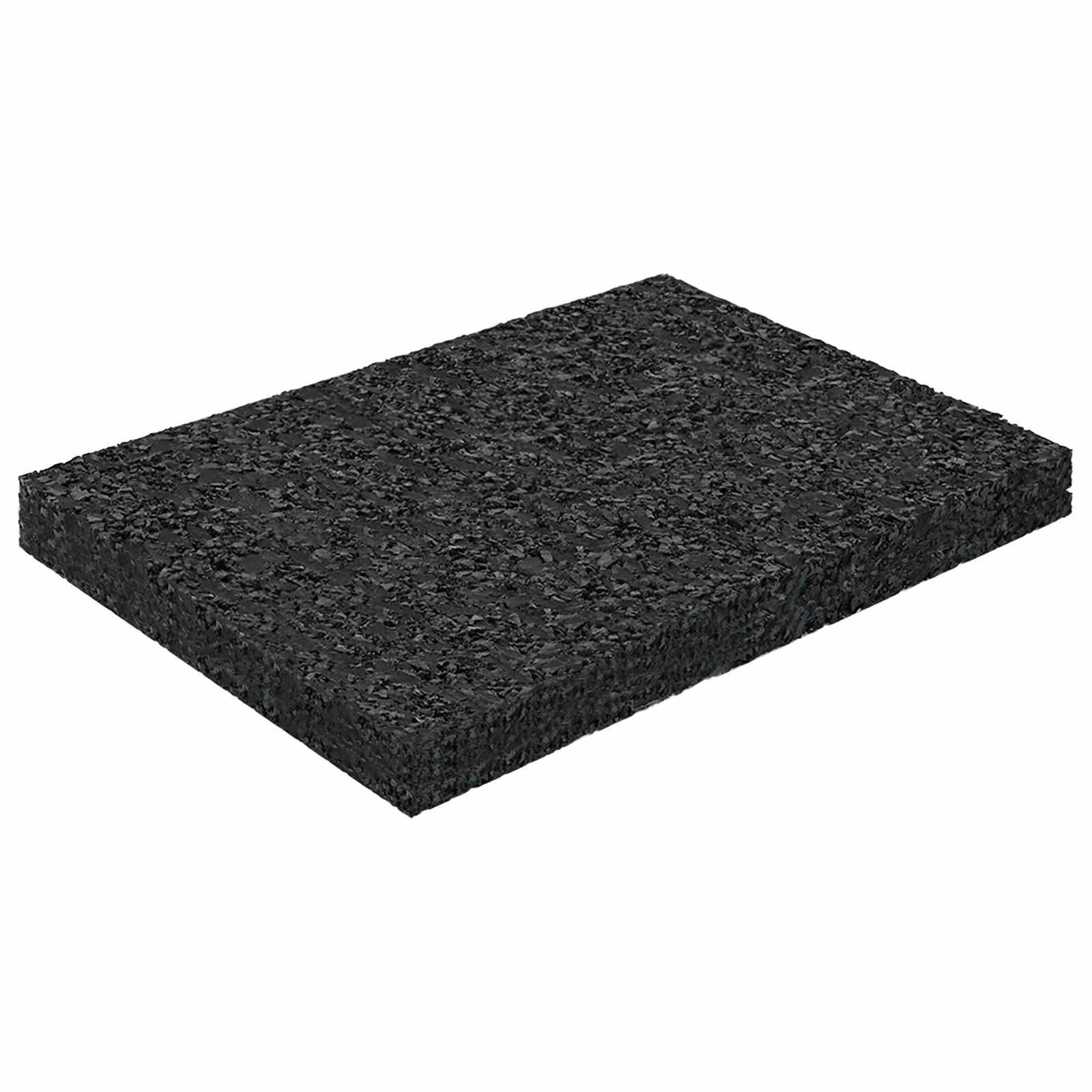 Gummimatte Gummigranulat-Patiopad Schwarz 6 x 9 x 0,8 cm Gummi