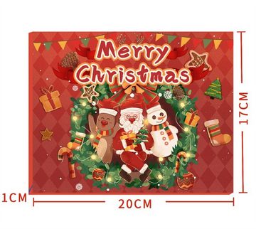 Dekorative Adventskalender 2024 Adventskalender, Weihnachten Armband Anhänger,Kinder Geschenk (24-tlg), Adventskalender Weihnachten Geschenk für Kinder