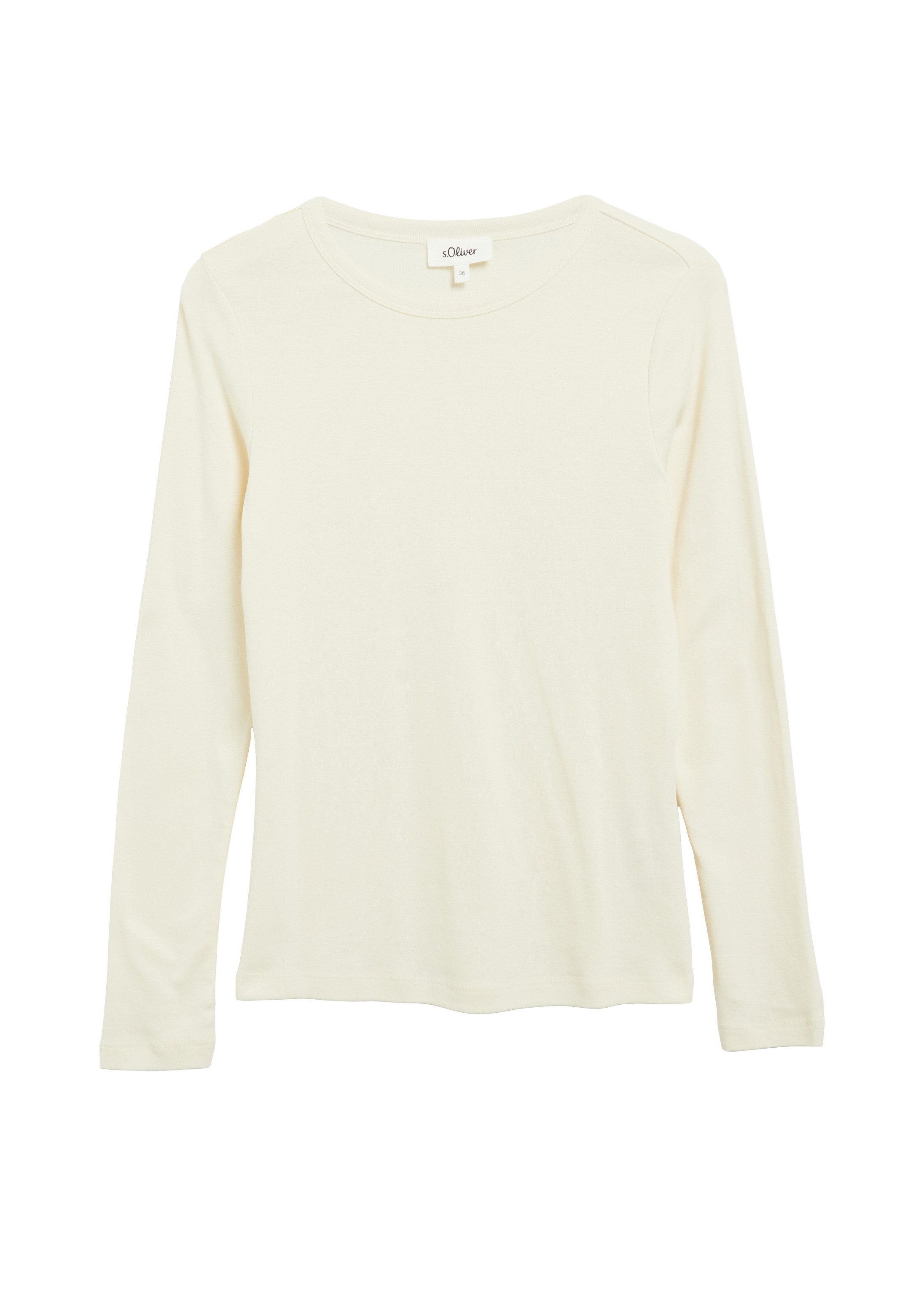 s.Oliver Langarmshirt T-Shirt Longsleeve im Slim Fit – Bild 2 von 5