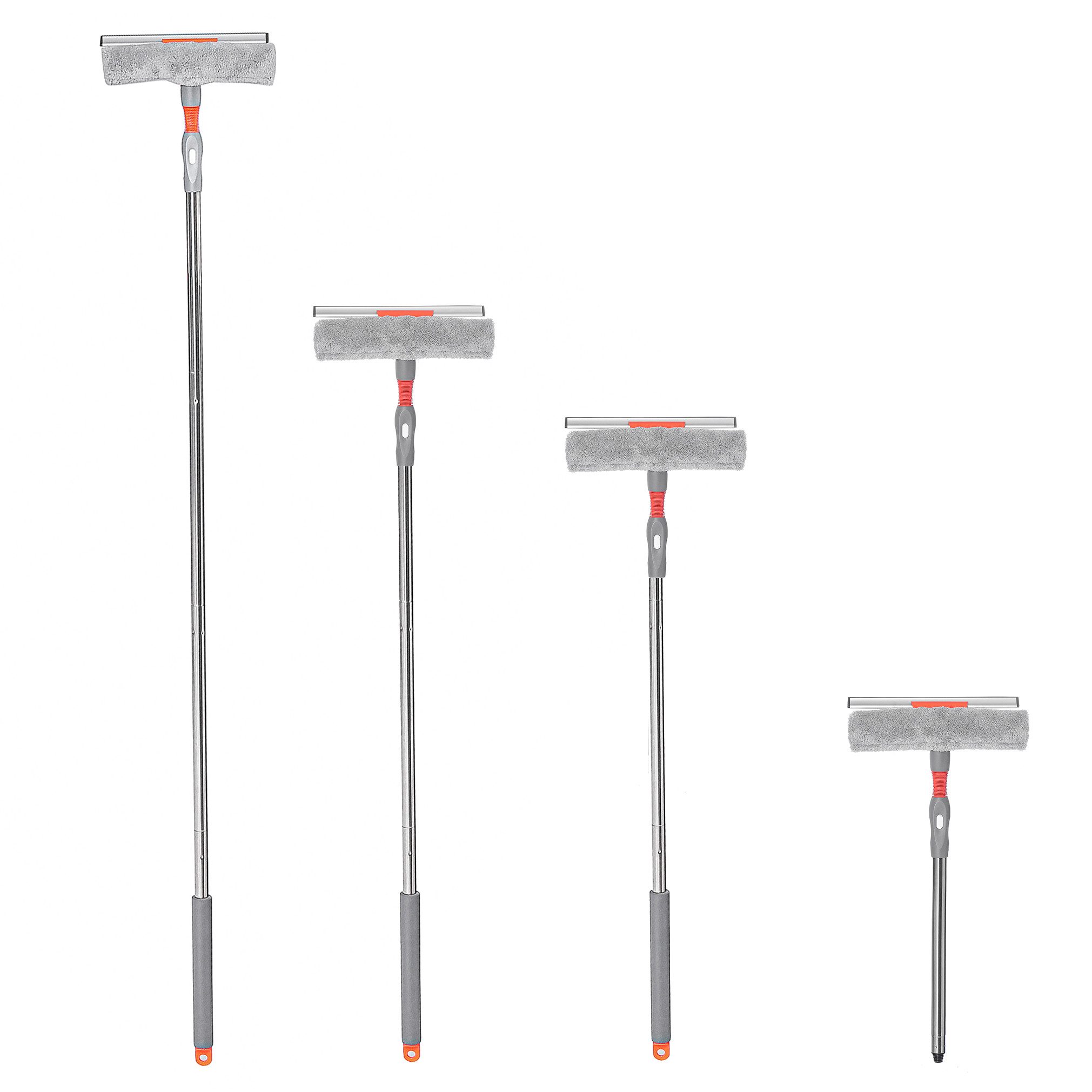 NASUM Fensterreiniger MATCC S2 Pro Teleskop Fensterreiniger - Professionelle Reinigung, Teleskopstange mit verstellbarer Länge