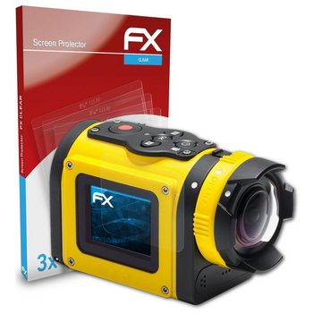 atFoliX Schutzfolie Displayschutz für Kodak PixPro SP1, (3 Folien), Ultraklar und hartbeschichtet