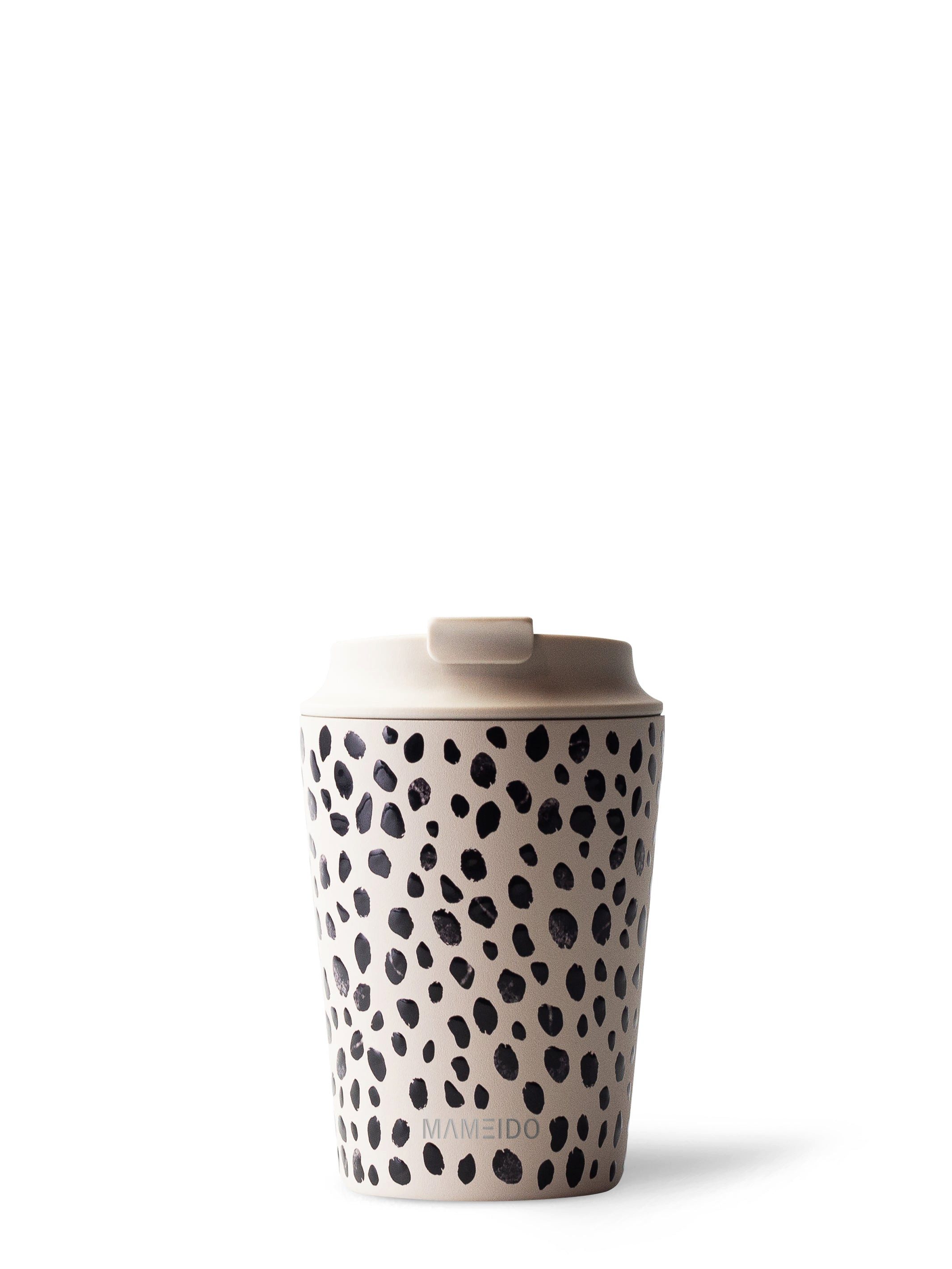 MAMEIDO Thermobecher, Edelstahl, Kunststoff, Silikon, doppelwandig isoliert, auslaufsicher in 350ml, 470ml, 700ml & 1200ml