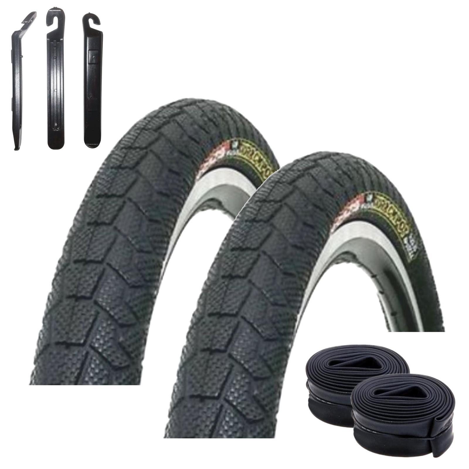 maxxi4you Fahrradreifen 2 x Kenda K-907 Krackpot BMX 58-406 (20 x 2.25) + 2 x DV inkl. RH