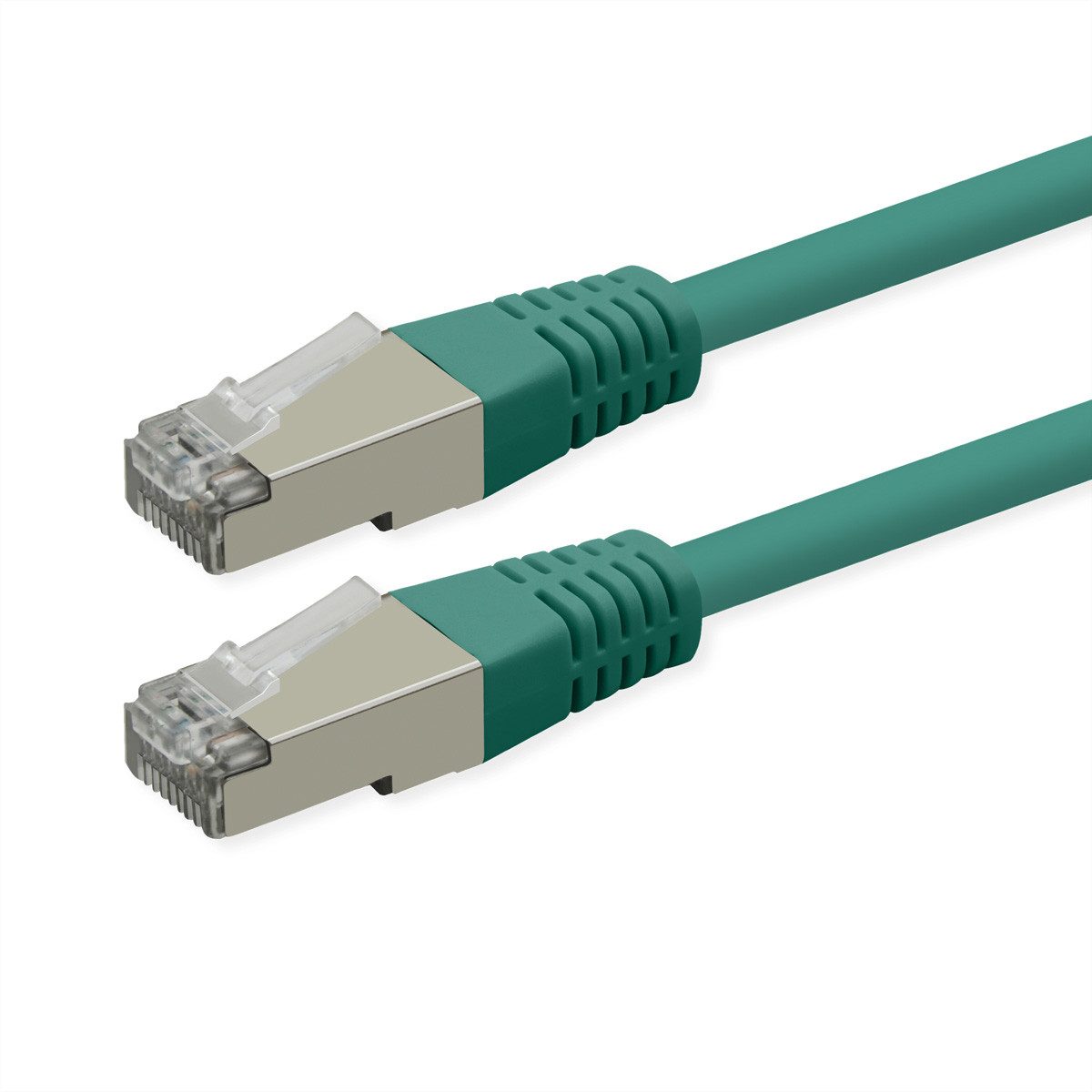 ROLINE Patchkabel Cat.6 (Class E) LAN-Kabel, RJ-45 Männlich (Stecker), RJ-45 Männlich (Stecker) (30.0 cm), PoE, S/FTP (PiMF)