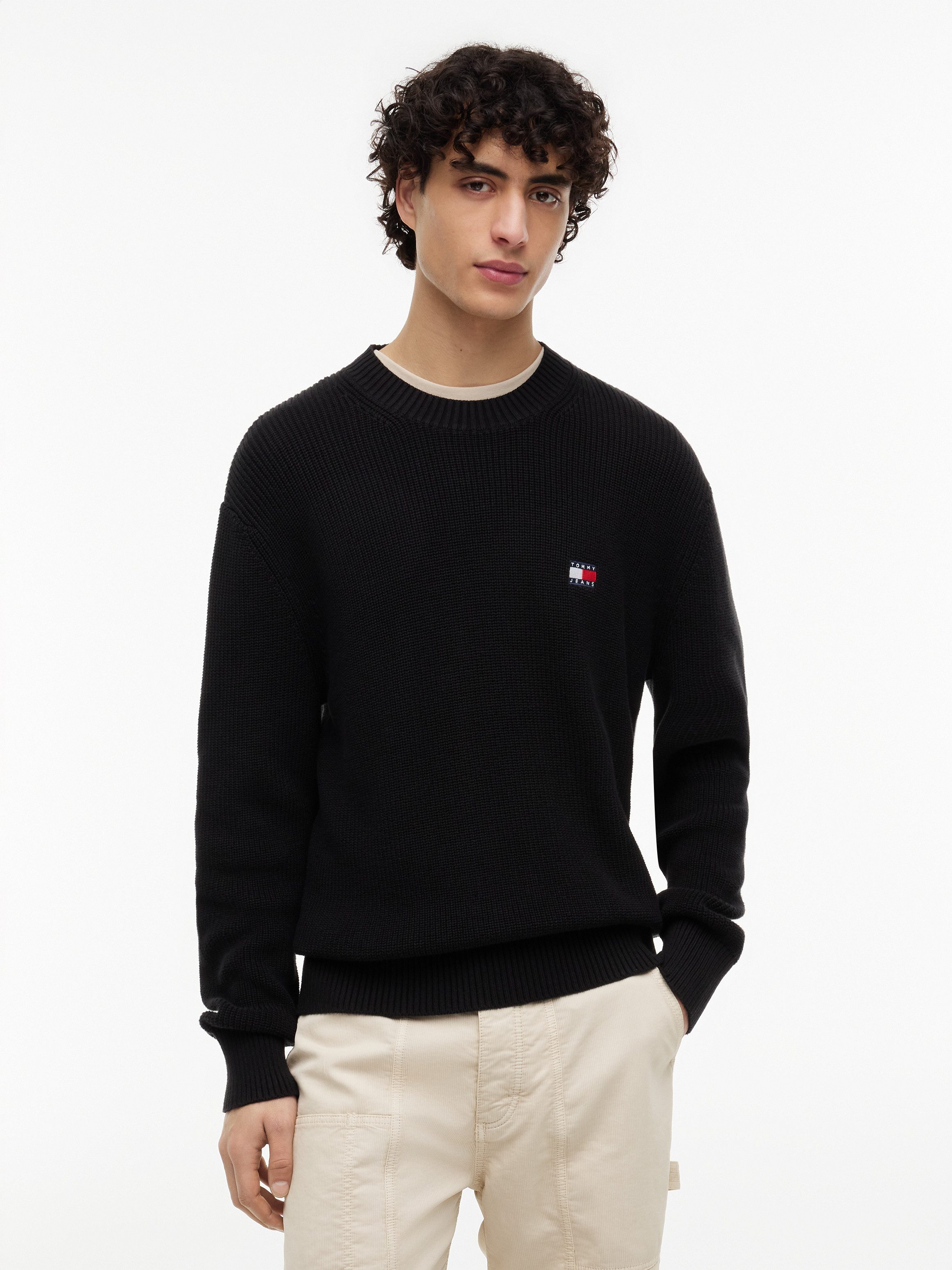 Tommy Jeans Strickpullover TJM REGULAR BADGE SWEATER