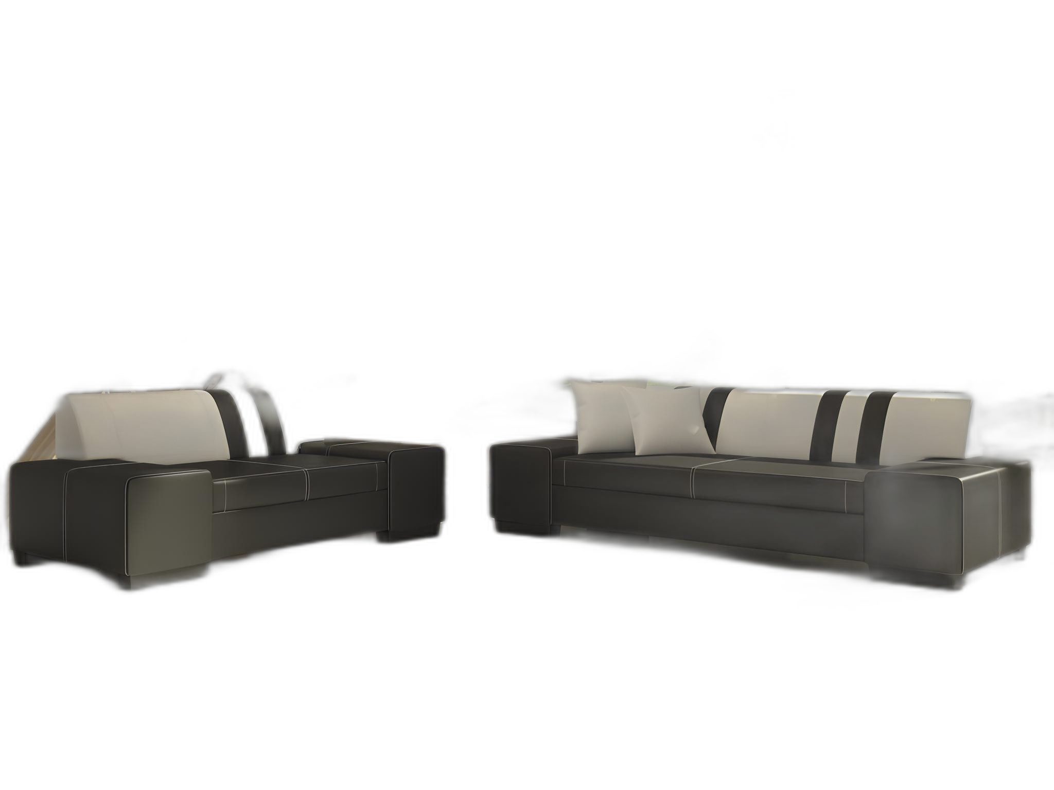 Xlmoebel Polstergarnitur Dunkelgraue Sofasitzgruppe mit Schlaffunktion und modernem Design, (3+2 Sitzer, 2-tlg., 3+2 Sitzer), Hergestellt in Europa