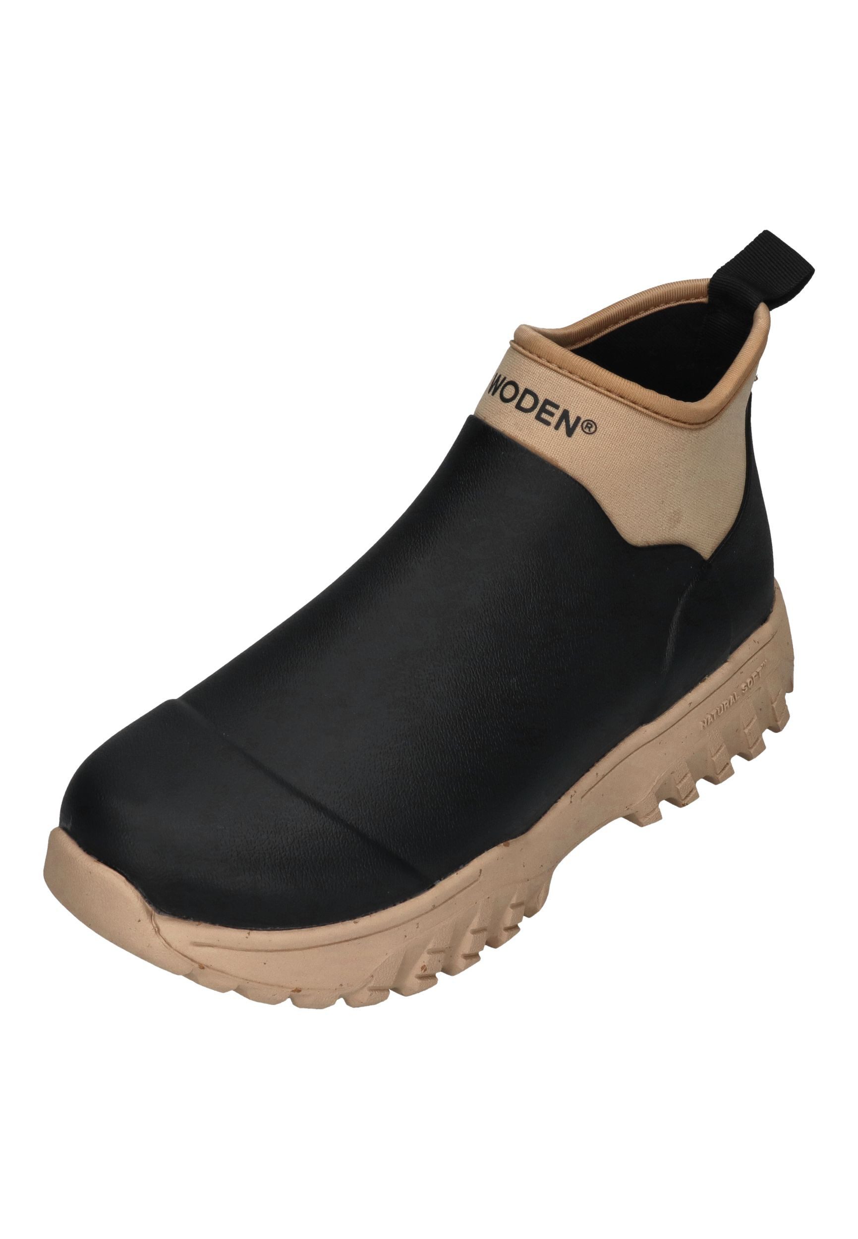 WODEN IRENE WATERPROOF Gummistiefel Black Coffee Cream günstig online kaufen
