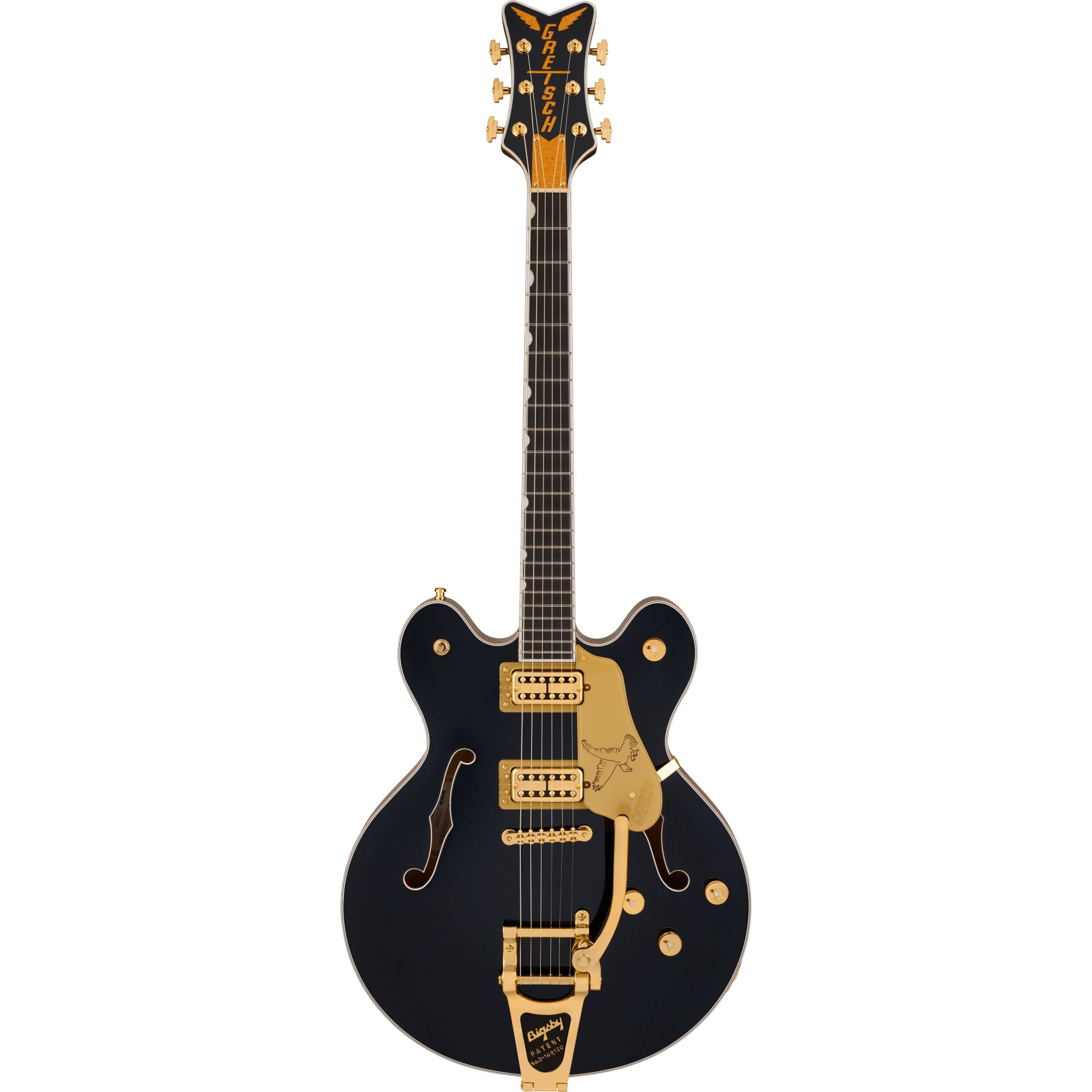 Gretsch Halbakustik-Gitarre, Halb-Akustik Gitarren, Custom-Shop, LTD Falcon Center Block Double-Cut String-Thru Bigsby Midnight