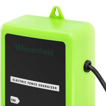 Wiesenfield Weidenzaun Weidzaungerät Elektrozaungerät 230V Netzadapter 12 V Weidebedarf 5 km