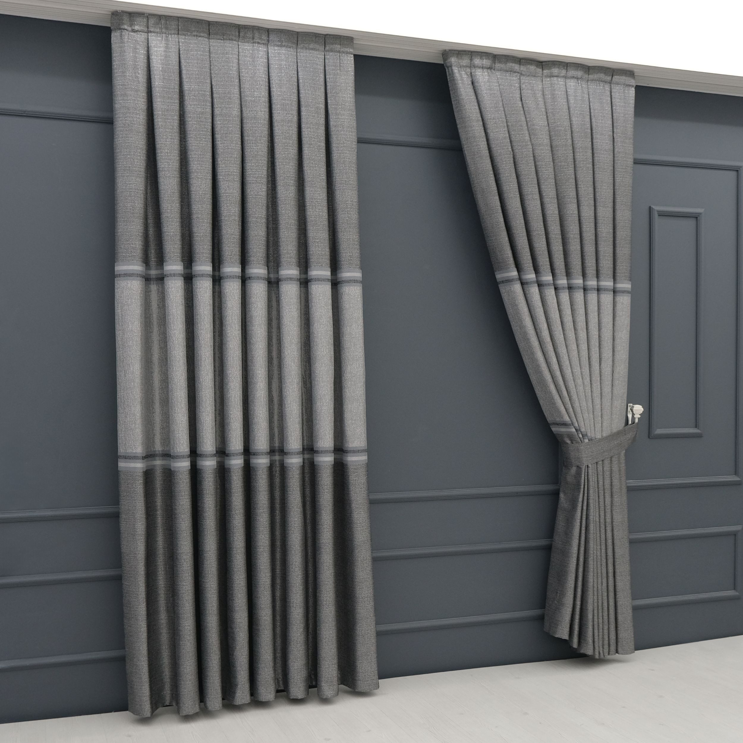 Gardinen by Justyna Vorhang 2er Fon Seiten Schal Set (4 St), Kräuselband, a günstig online kaufen