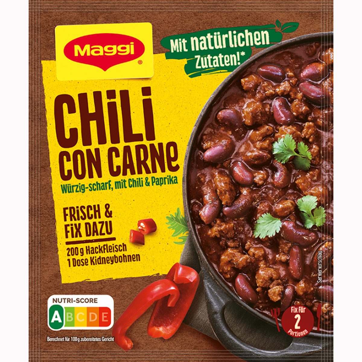 MAGGI Saucen, Maggi Fix für Chili con Carne herzhaft feurig und würzig 33g