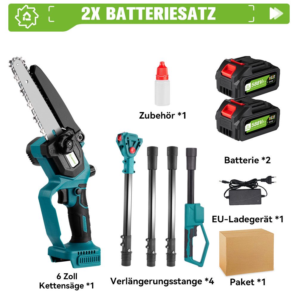 ONEVAN Akku-Hochentaster 2-In-1 Bürstenlose Elektrisch Kettensäge günstig online kaufen