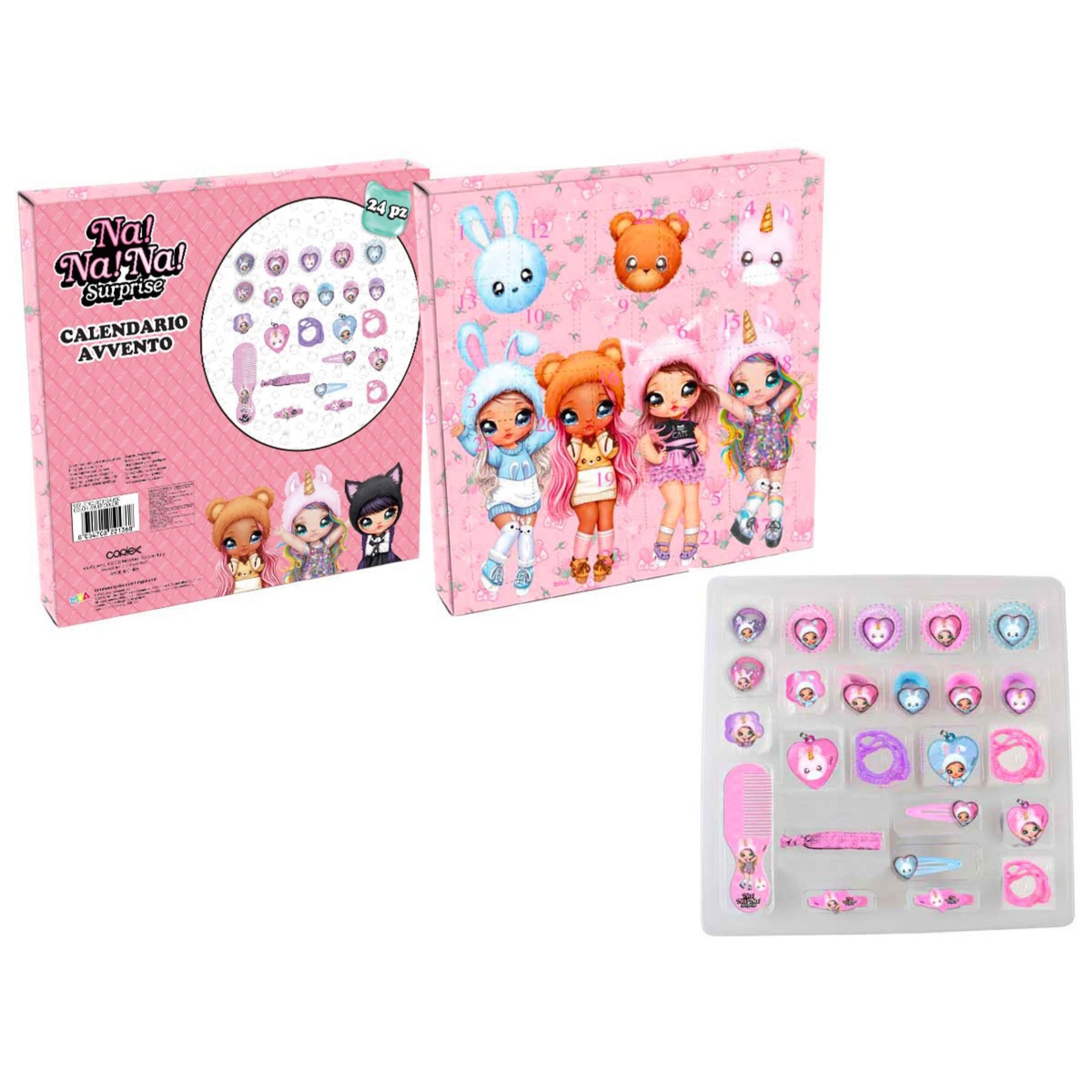 Textiel Trade B.V. Sticker Adventskalender mit Accessoires für Styling und Spiel