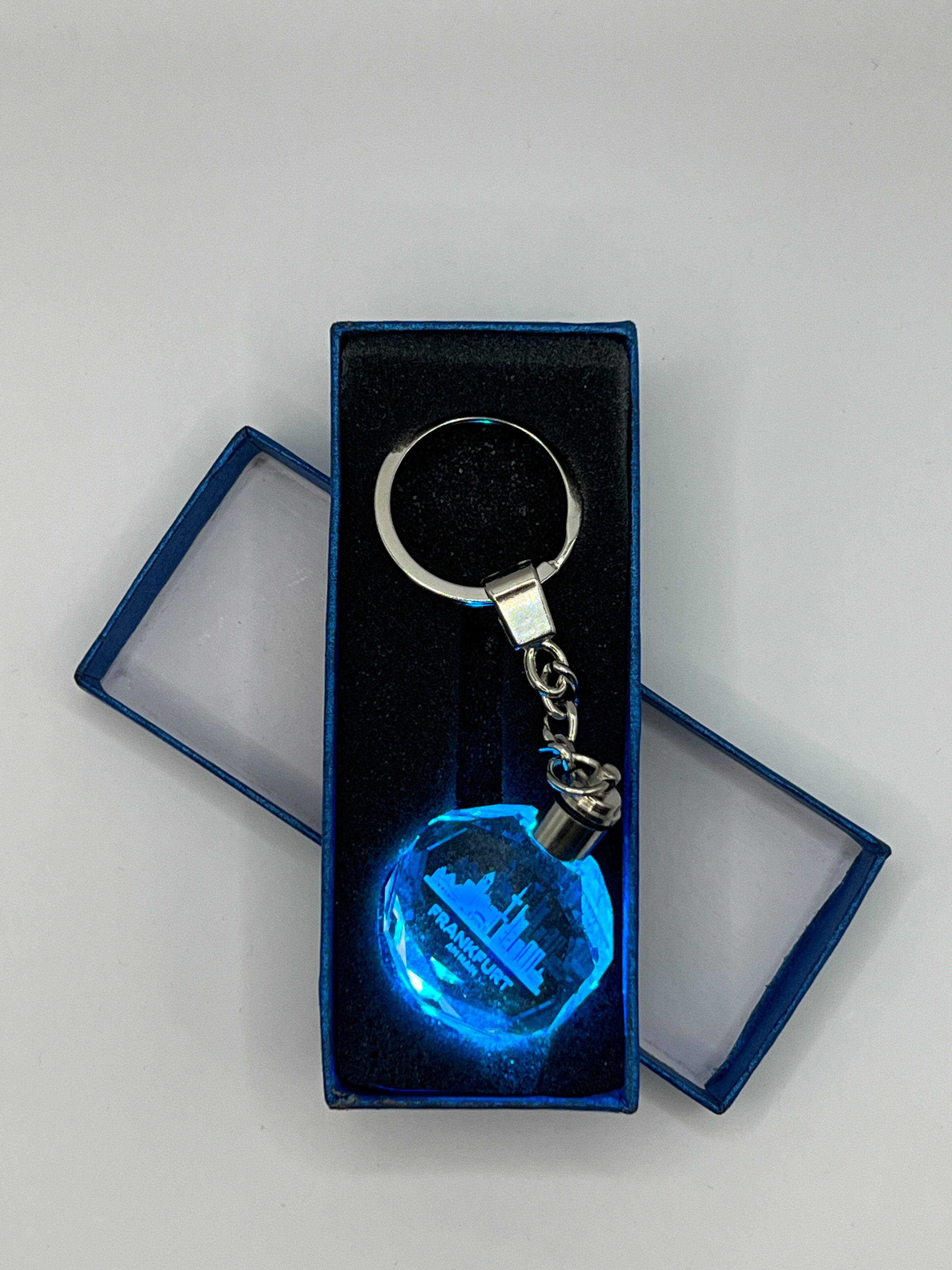 Geschenkbox Frankfurt Schlüsselanhänger LED Stelby Schlüsselanhänger Multicolor mit