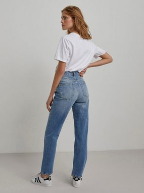 pieces Weite Jeans ELANI (1-tlg) Weiteres Detail, Plain/ohne Details